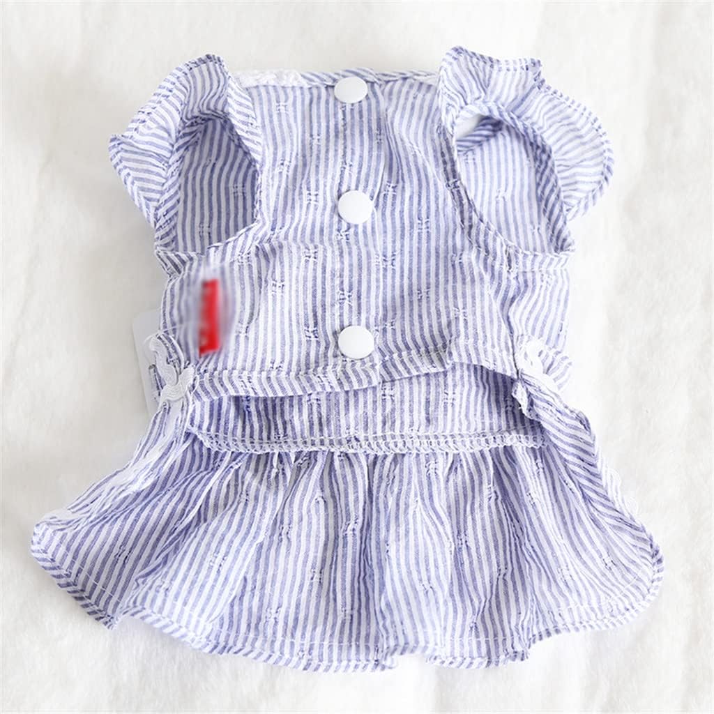 Summer Dog Dress Clothes Puppy Clothing Chihuahua Yorkie Yorkshire Pomeranian Costume Bowknot Wedding Dresses Pet Apparel (A XL code)