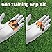 Golf Swing Training Aid - Golf Grip Trainer & Finger Gripper for Right/Left Hand, Silicone Golf Club Grips