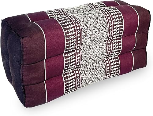 Almohada cervical Kapok Back y bloque de yoga suave, 14 pulgadas