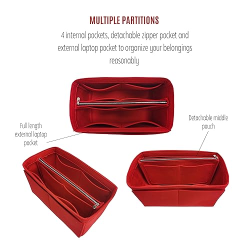 Miniatura 5 de Divitize Premium Purse Organizer for Mini Anjou Bag Organizer Insert, fits Anjou PM Organizer, Anjou GM Insert, Handmade 2mm Thick Oval Shaped Felt