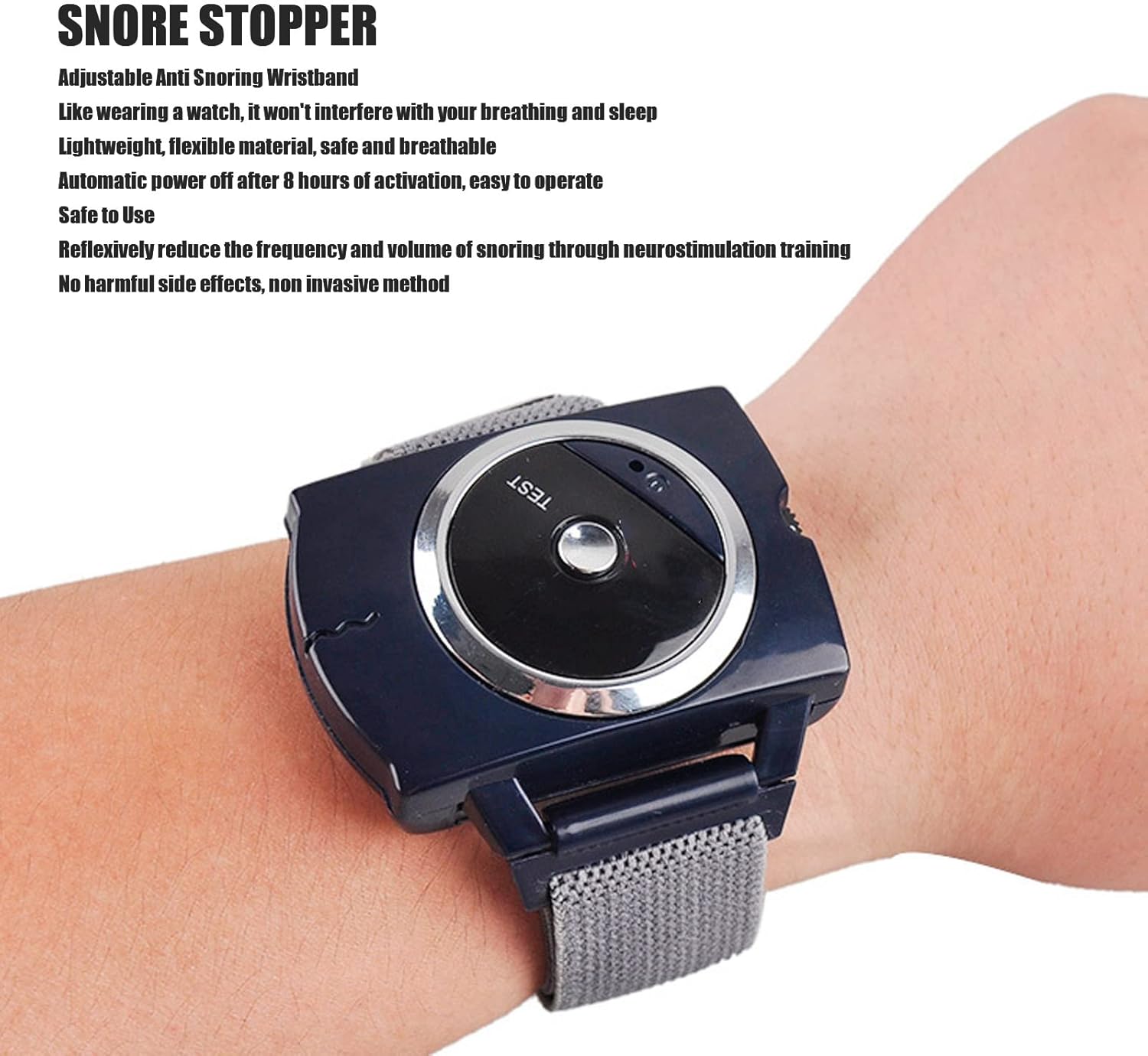 Infrared Sleep Connection Wristband, Lightweight Anti Snoring Bracelet
