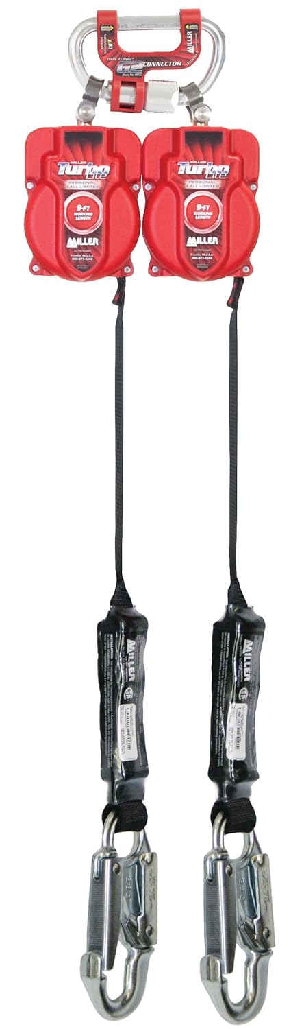 Miller by Honeywell MFLC-4-Z7/6FT 6' Twin Turbo Fall Protection System, Plastic, 1' x 72' x 1'