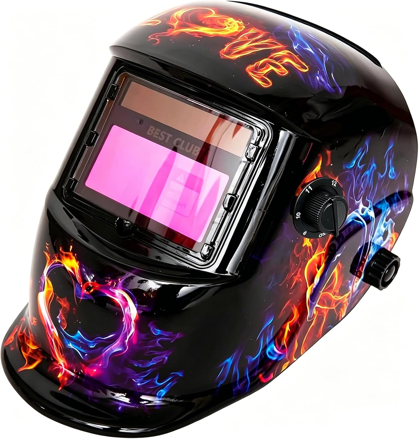 Welding Helmet Auto Darkening : BESTCLUB True Color Solar Powered Hood with Adjustable Shade Range 4/9-13 for Mig Tig Arc Welder Mask