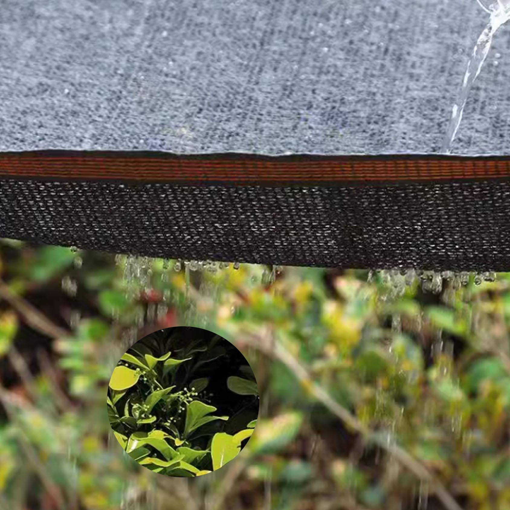 UV-beständiges Gewächshausnetz für Gemüse & Sukkulenten – 80% Sonnenschutznetz mit Wärmeregulierung, 5 m schwarz – ideal für Gartenarbeit und Pflanzenpflege im Freien