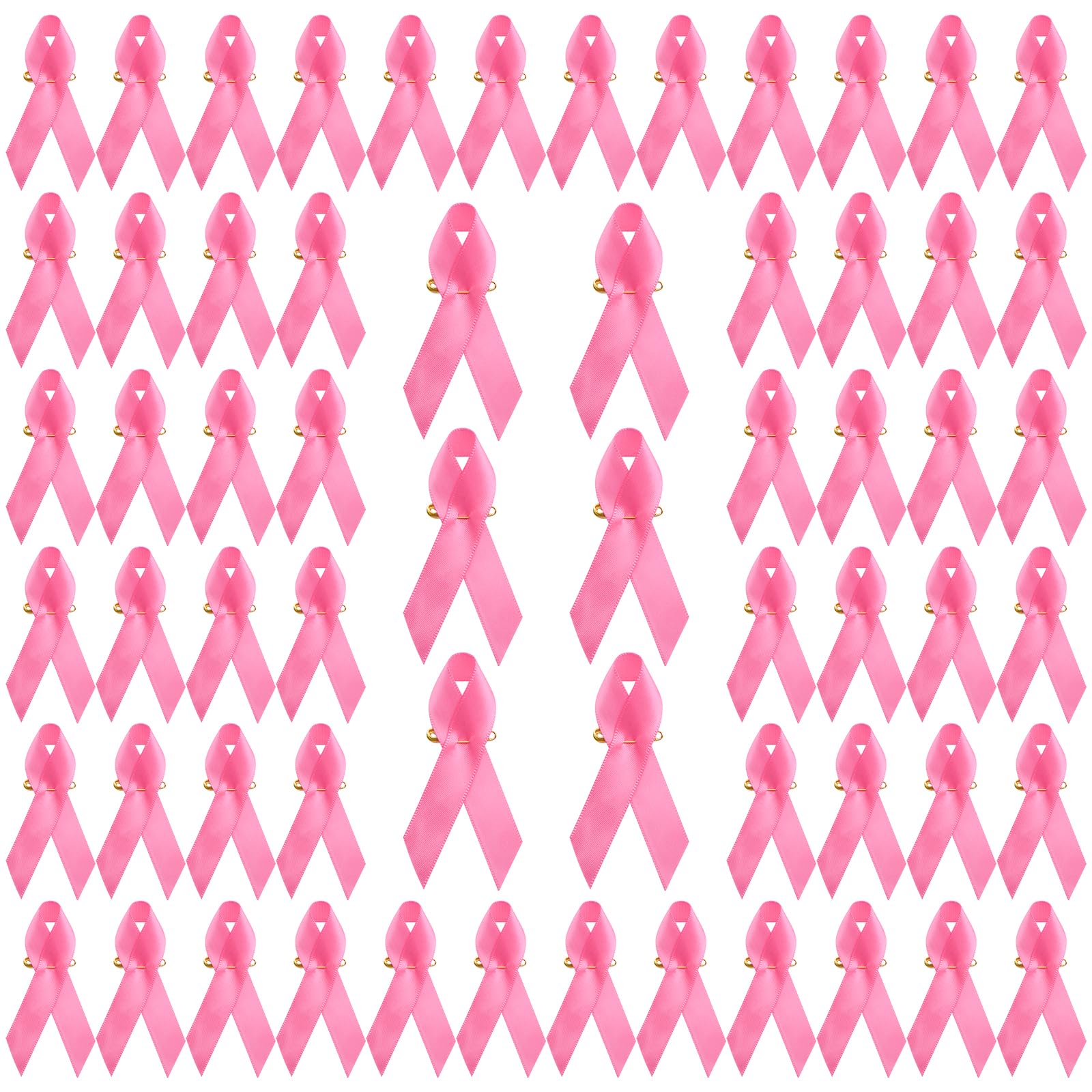 Lot D'Accessoires Octobre Rose - 40 Épingles + 40 Pendentifs + 20 Bracelets En Silicone - Sensibilisation Au Cancer Du Sein