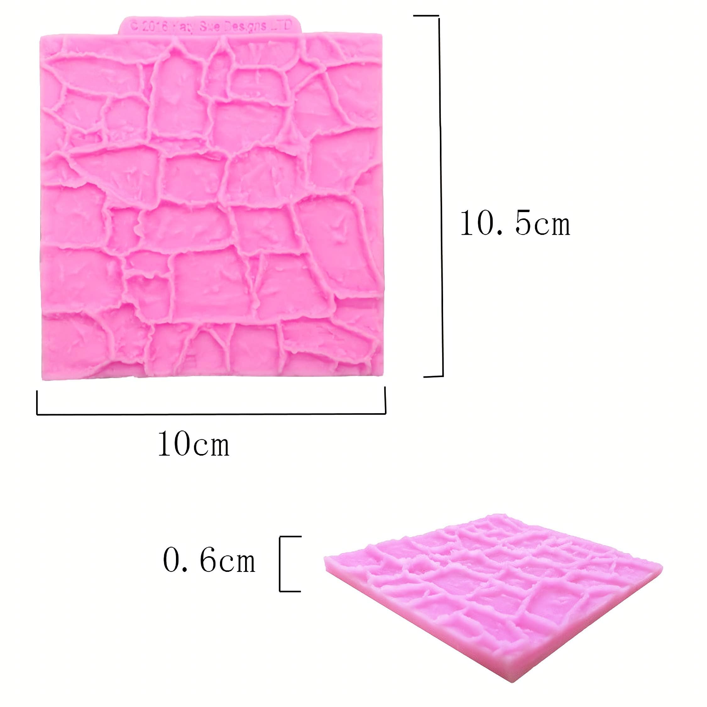 HengKe 2 Pieces Rock Texture Silicone Lace Mold, Food Grade Cake Molds, Candy, Icing, Biscuit Decor, Chocolate,Polymer Clay Fondant Snow Cake Decorating Supplies - Image 5