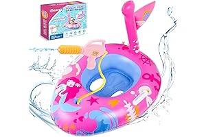 Mermaid Floaties for Kids with Water Guns - Summer Fun for Toddlers Girls Aged 3-8