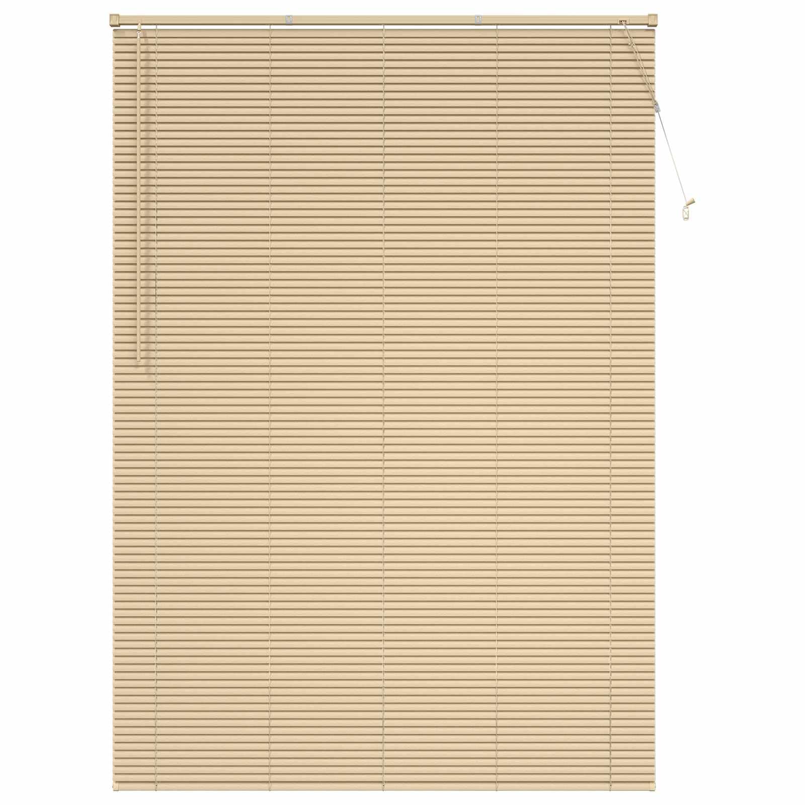 Estor veneciano (PVC, 213 x 140 cm), color marrón claro