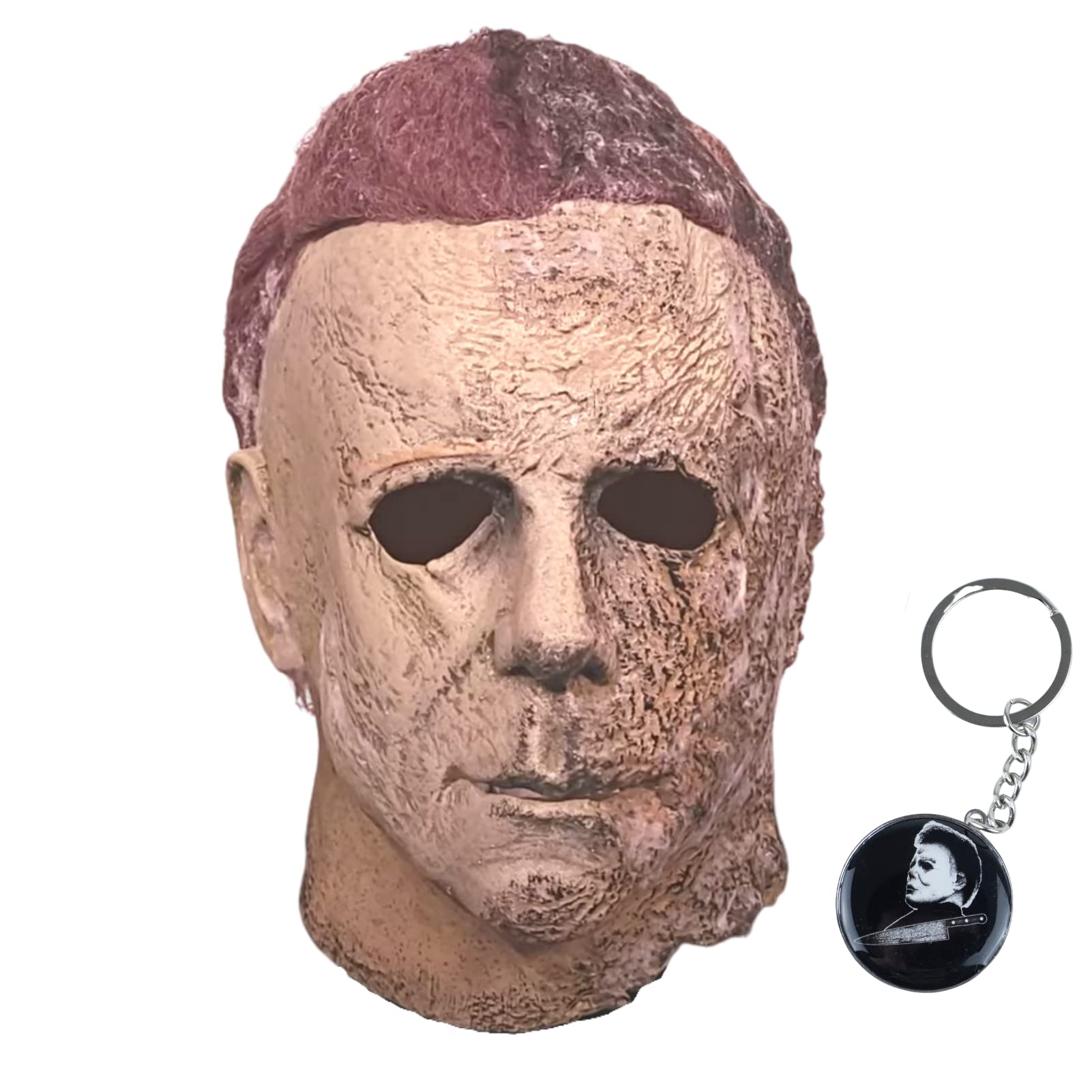 GKTOP Michael Myers Mask Adults Horror Cosplay Mask Full Face Latex Myers Masks for unisex Halloween Mask.
