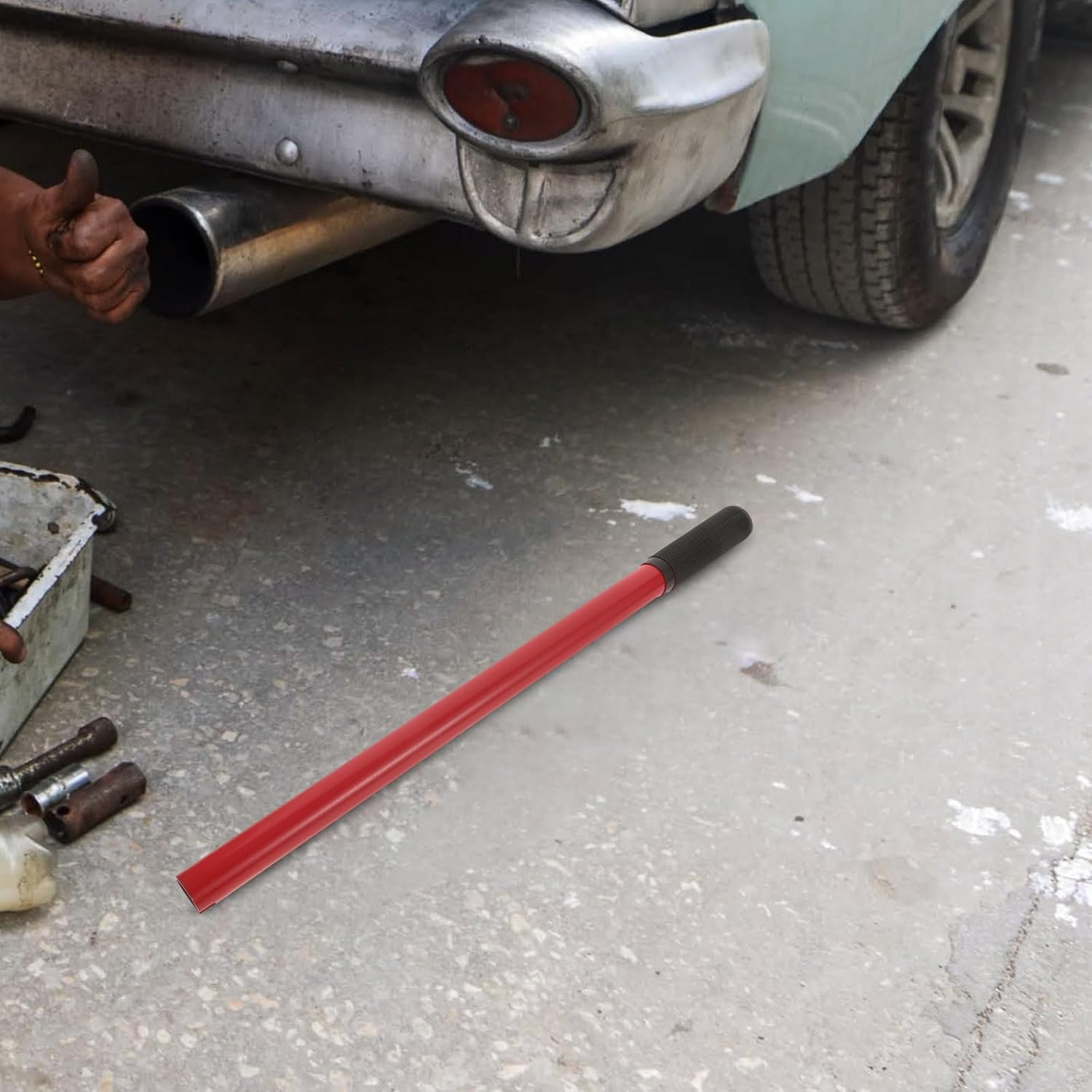 Yardwe Jack Extension Rod 15.7 Inch Hydraulic Floor Jack Handle Replacement for 10 Ton Car Accessories Garage Shop Tool