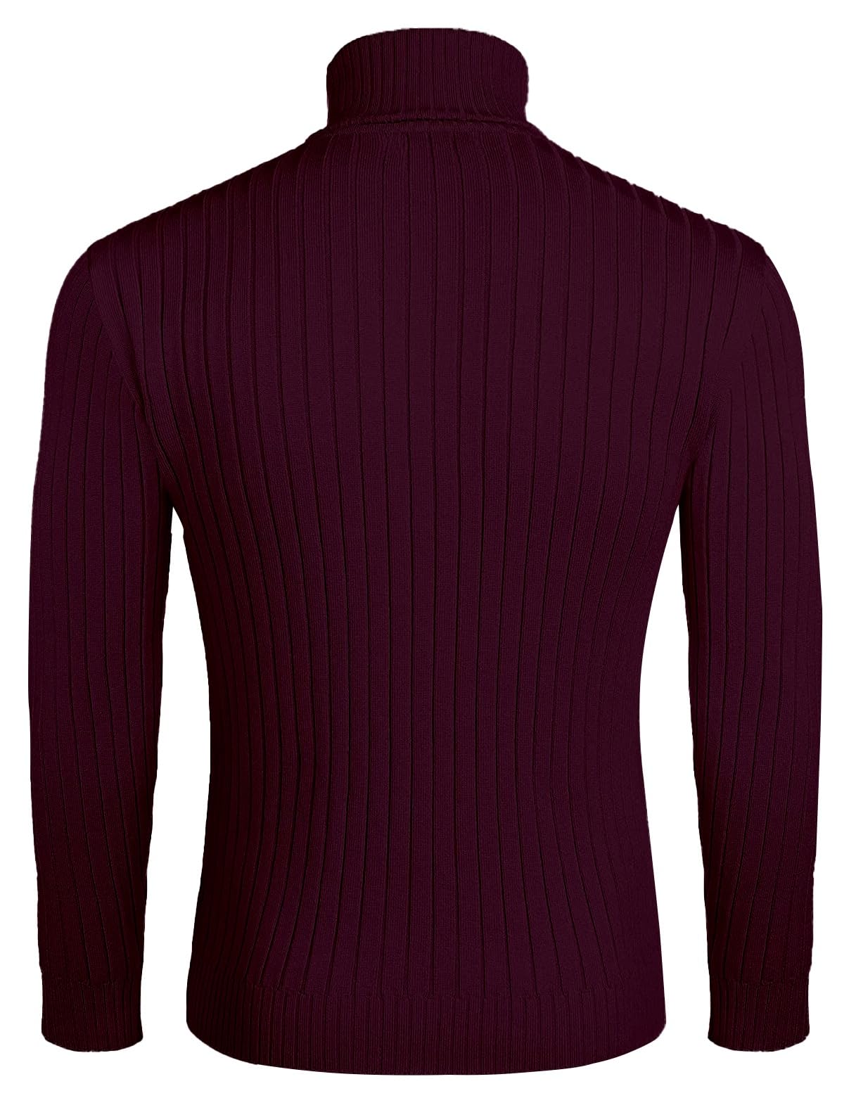 DENIMHOLIC Men's Turtle Neck Sweaters for Men, high Neck Sweaters for Men (in, Alpha, L, Wine) - Image 3 thumbnail