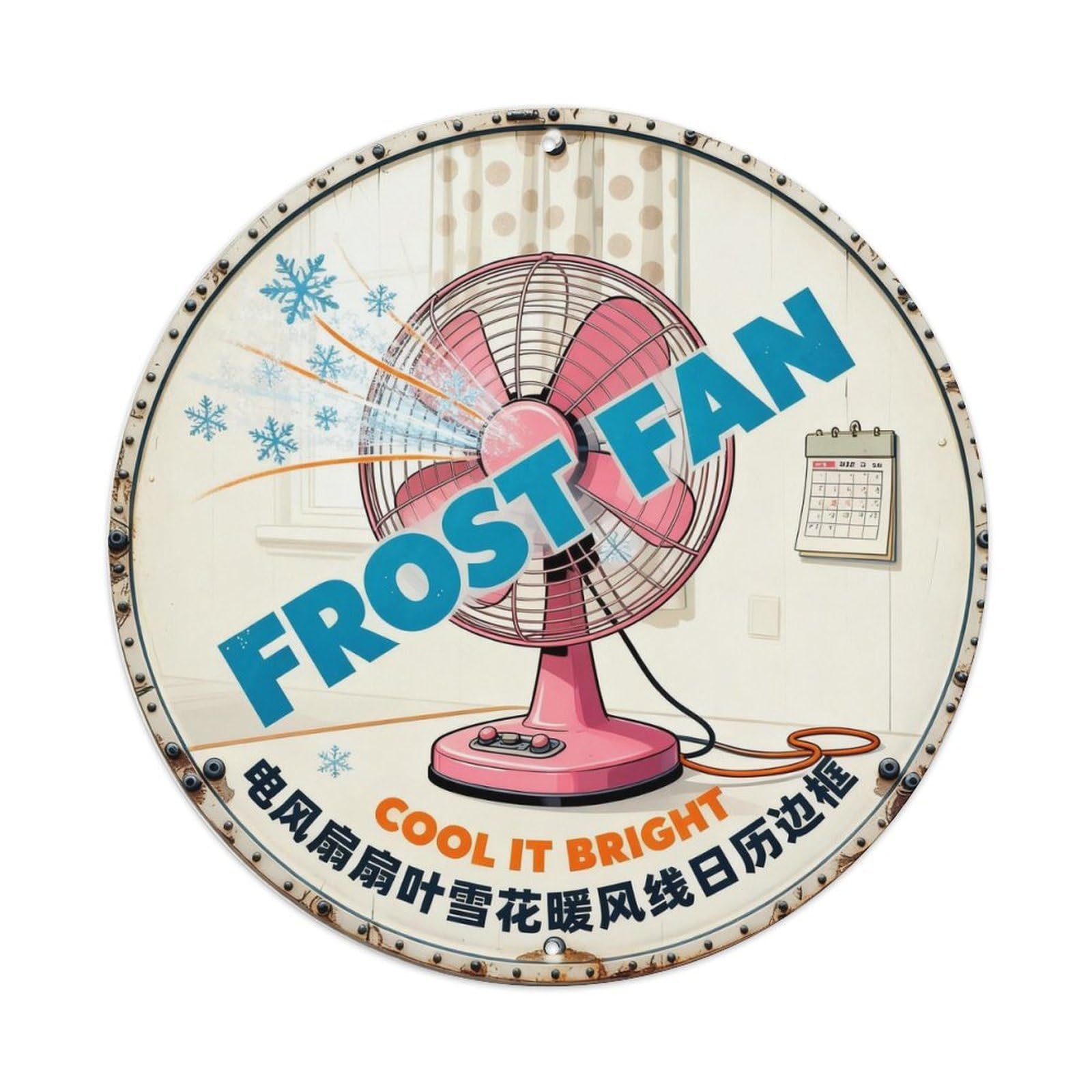 Frost Fan Sign Metal Tin Sign Plaque