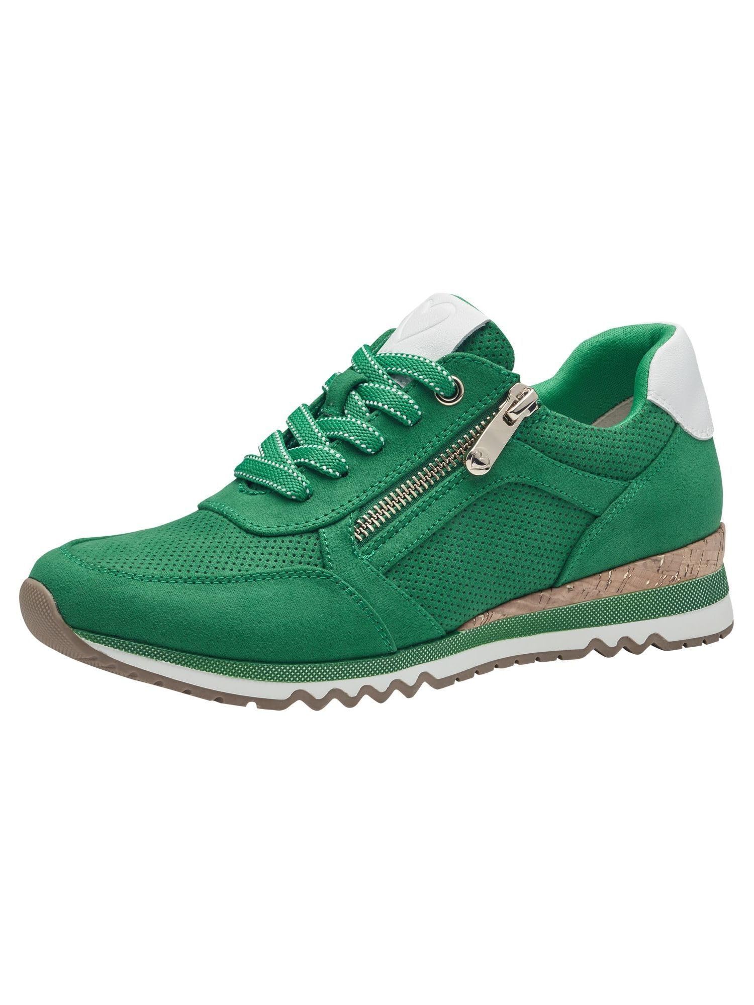 MARCO TOZZI Women's 2-23781-41 Sneaker, Leaf Green Com, 5.5