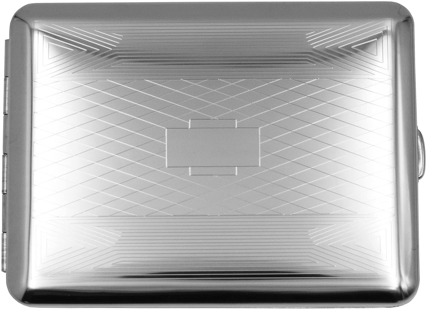 Made in Germany Nickle Plated Cigarette Case (18 100s) with Elastic Bands (Eagle)