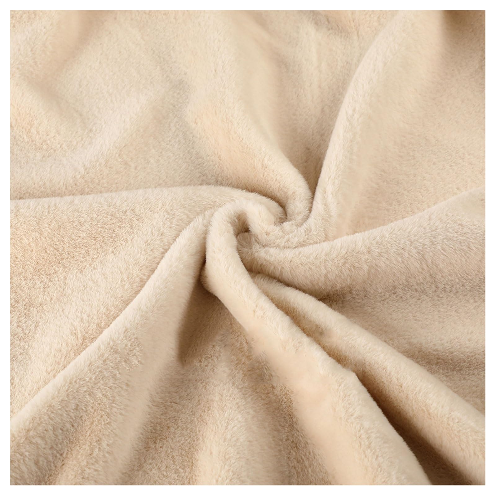 Fluffy Furry Faux Fur Fabric 8mm Short Pile Fabric Material Soft Faux Fur Textiles for Dressmaking, Costume, Arts, Crafts, Home Décor, Accessories, Scarves, 50x50cm/50x160cm (Color : Beige, Size : 5