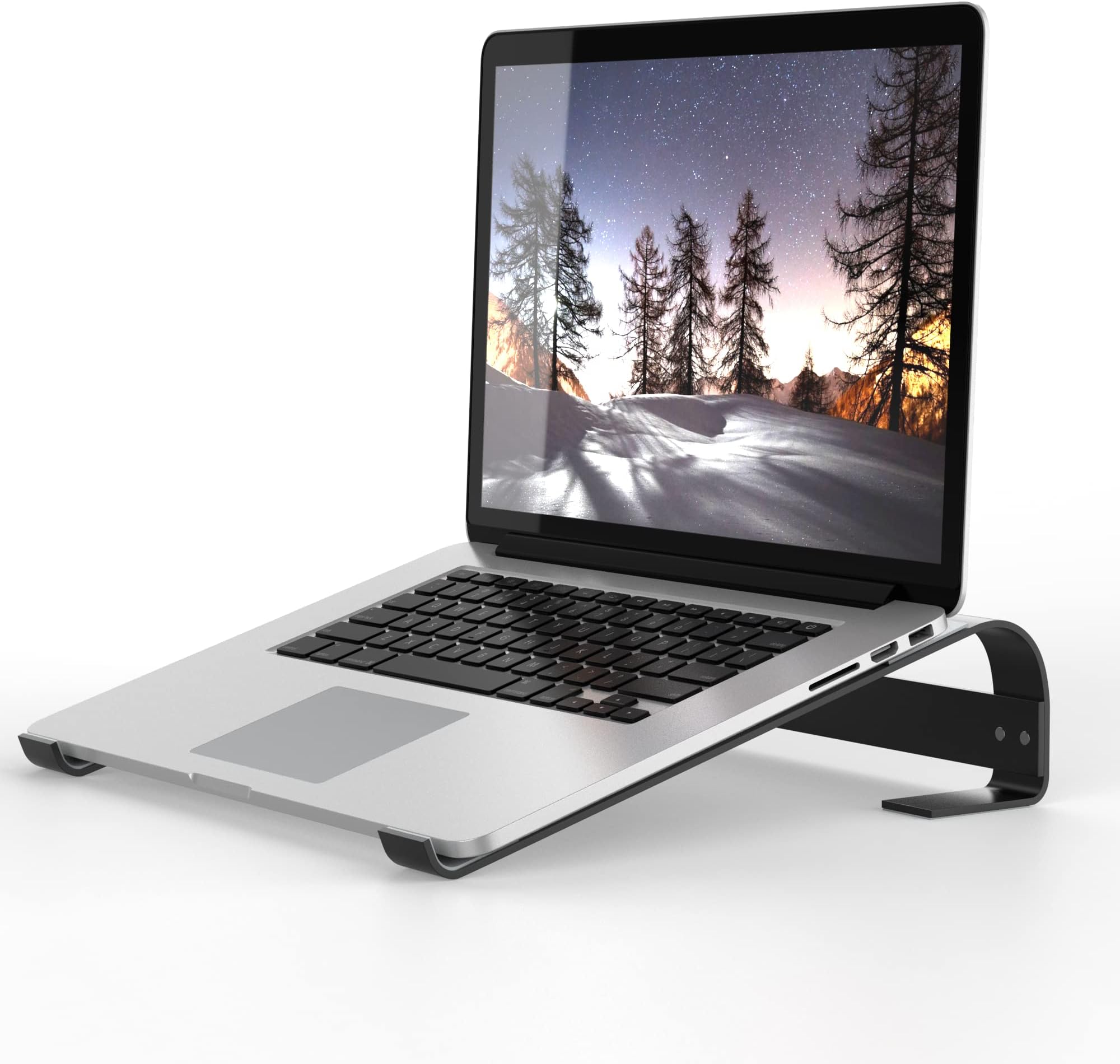 ELV Direct Tabletop Direct Laptop Stand, Ergonomic Aluminum Computer