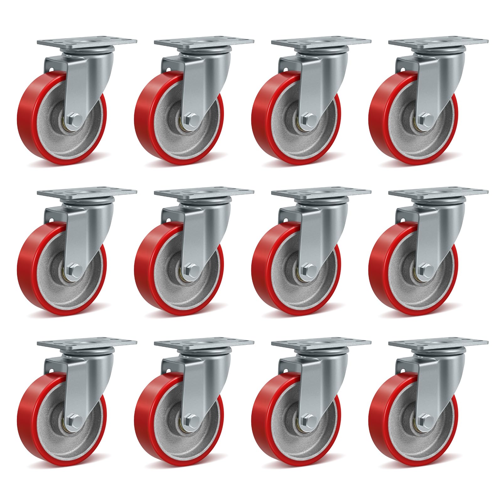 Heavy Duty Industrial Casters - 1800 lb Capacity -16 Heavy Duty Industrial Casters - 1800 lb Capacity -16