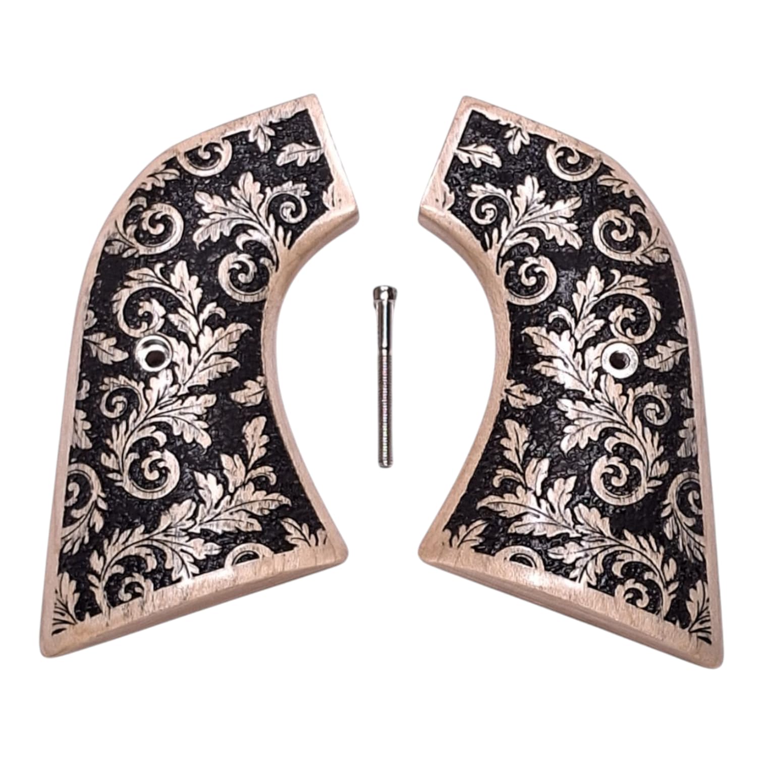 Maple Inked Floral Ruger Vaquero/Blackhawk/Wrangler Grips