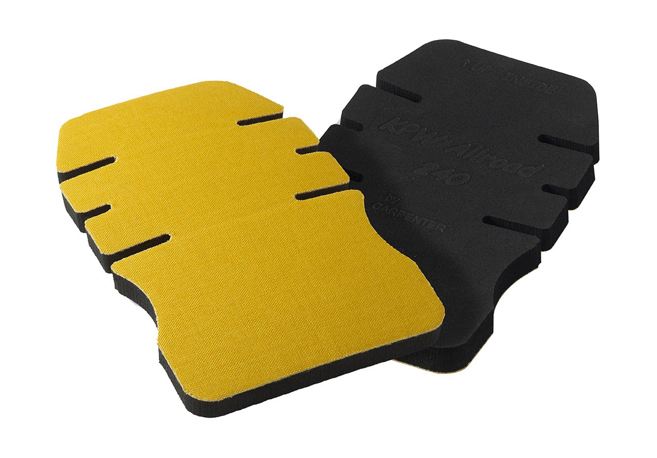 Dickies Mens Cordura Cellular Rubber Lightweight Flexible Knee Pads, Black / Yellow