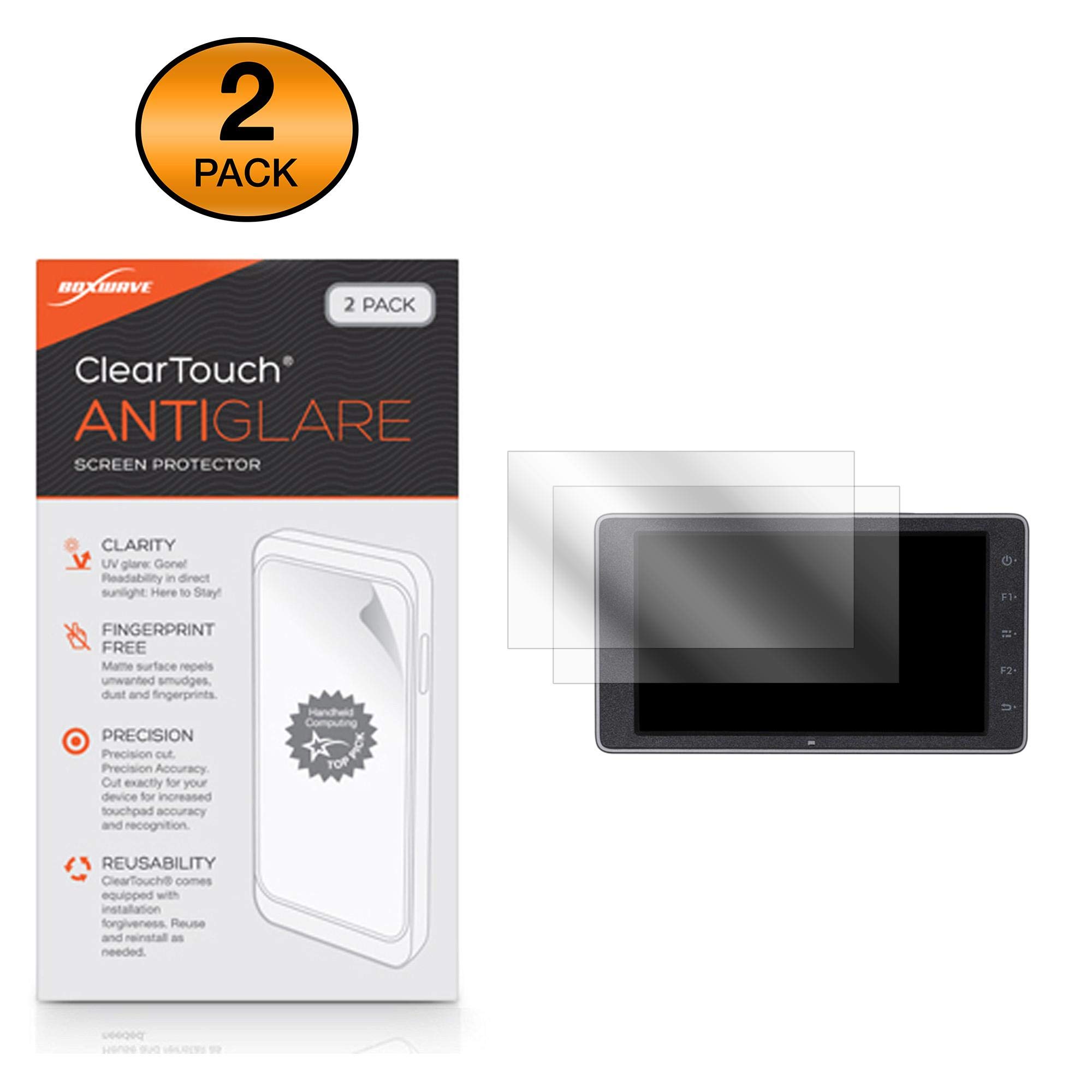 BoxWave Screen Protector Compatible with DJI CrystalSky Monitor (5.5 in) - ClearTouch Anti-Glare (2-Pack), Anti-Fingerprint Matte Film Skin for DJI CrystalSky Monitor (5.5 in)