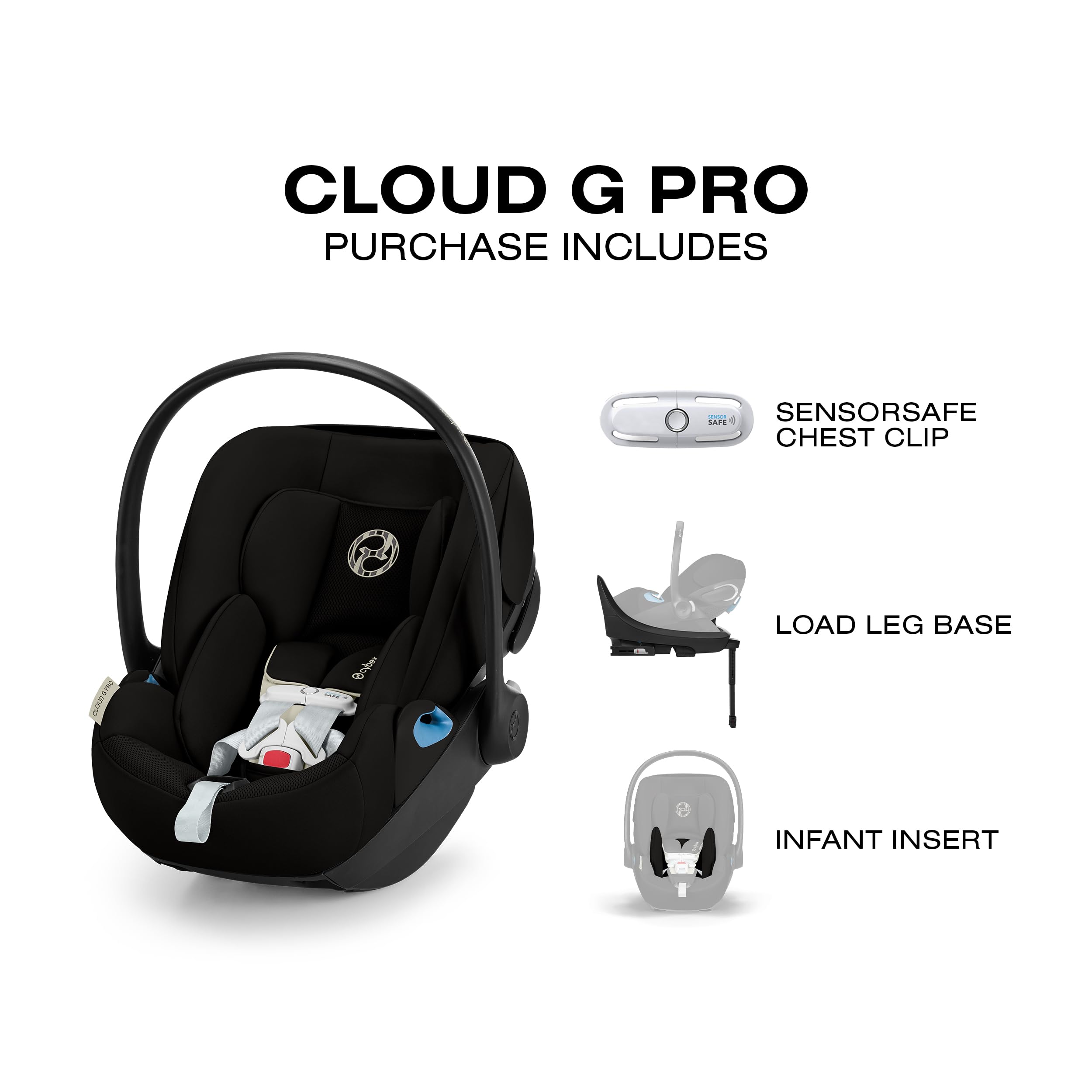 Amazon.com : CYBEX Cloud G Pro Comfort Extend Infant Car Seat