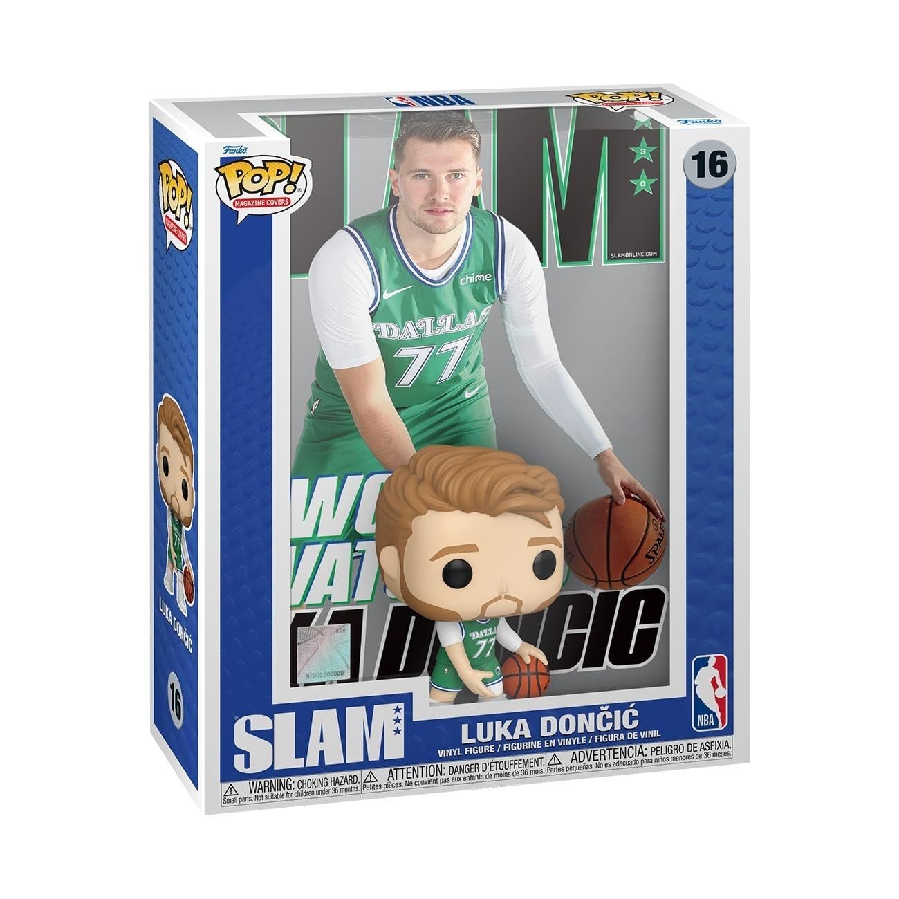 Funko Pop! NBA Cover: Slam - Luka Doncic - Figurine en Vinyle à Collectionner - Idée de Cadeau - Produits Officiels - Jouets pour Les Enfants et Adultes - Sports Fans
