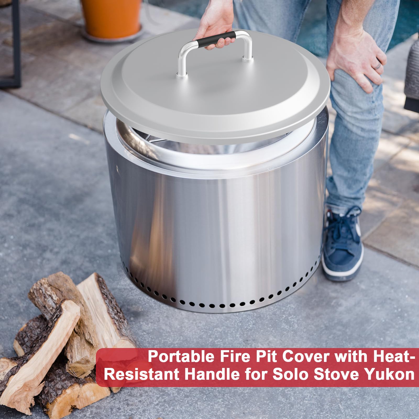 Solo Stove Shield Solo Stove Ranger Spark Shield - 15" Stainless Steel Fire Pit Screen With Handles Solo Fireplace Pit