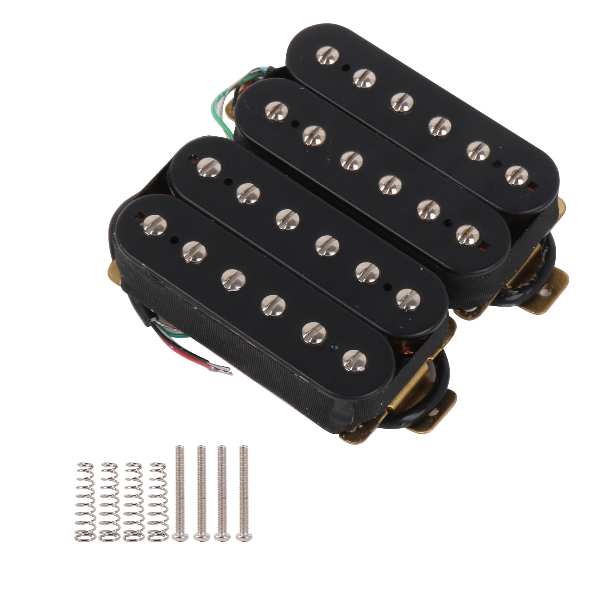 Yibuy 2 Pz Pickup Chitarra Elettrica 4.2k/4.3k ohm 50/52mm per Punk Hard Rock Nero