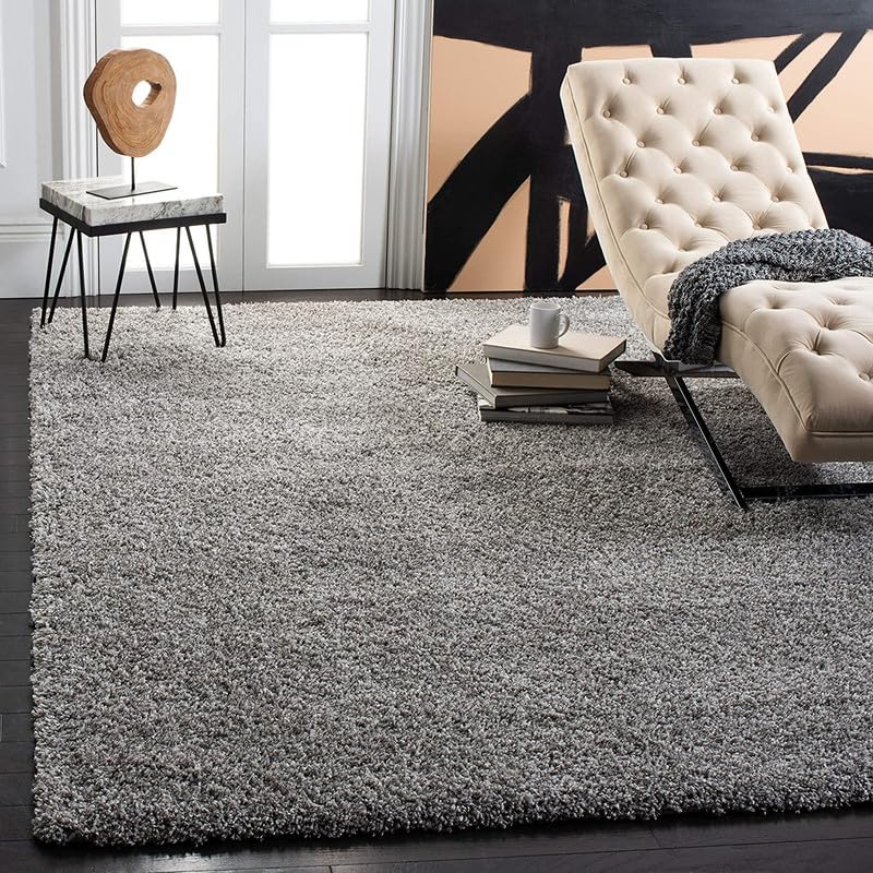 Image of Shaggy Area Rug - Extra Plush Luxury Carpet, Super Soft & Cozy Feel| Perfect for Living Room, Bedroom, and Stylish Home Decor- Grey (8 x 11 ft)