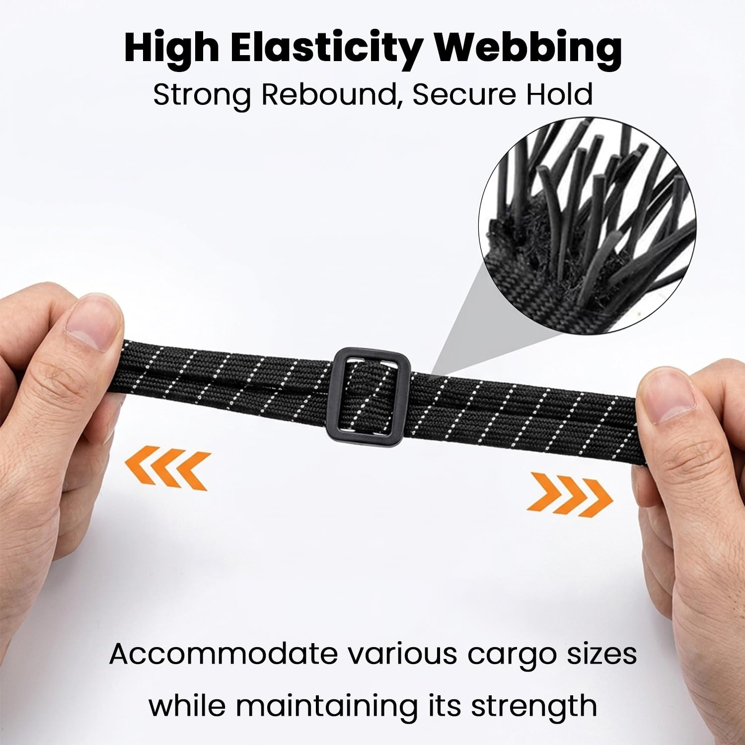 STHIRA 2Pcs Bungee Cord for Bike Luggage 60/90cm Elastic Strap — Amazon image 3