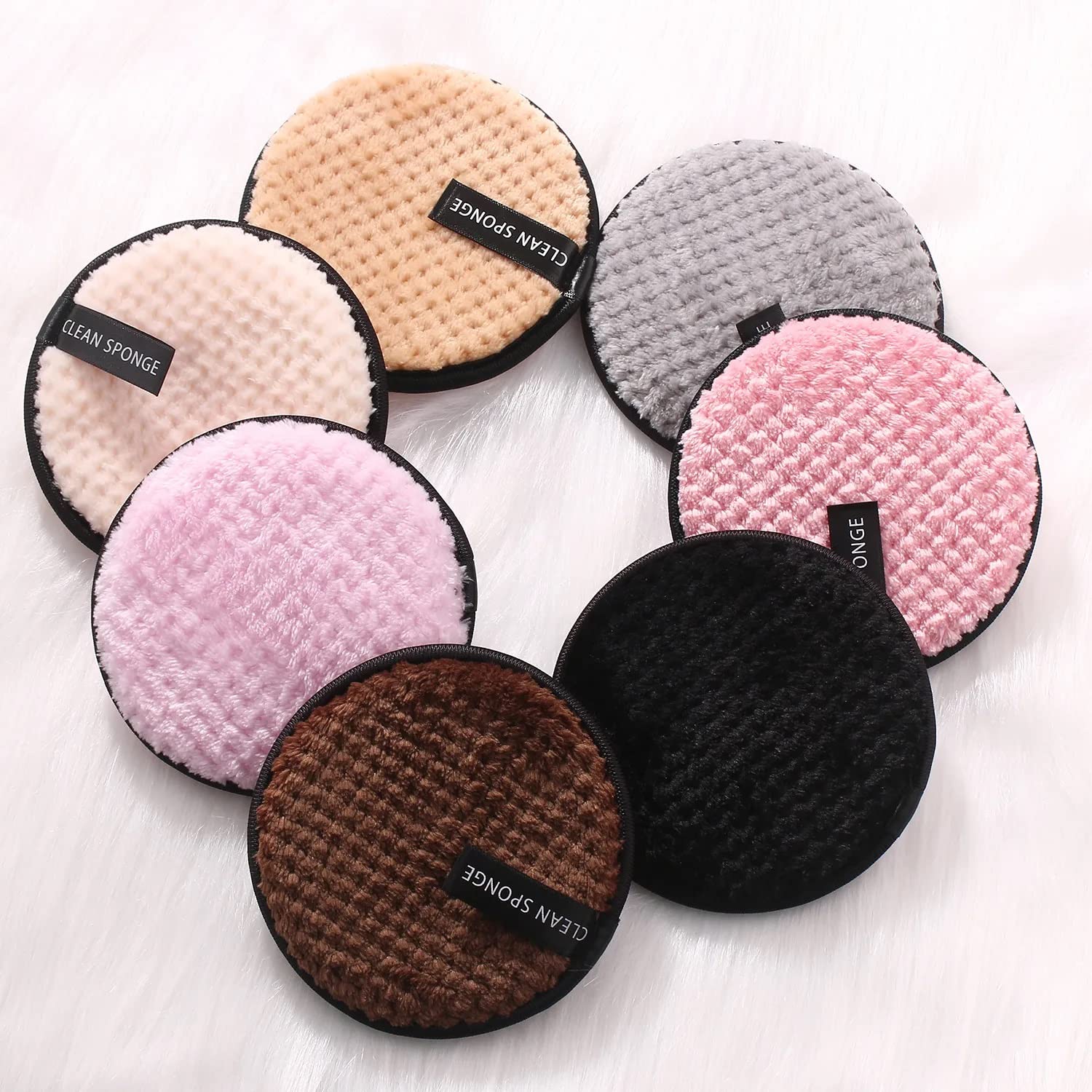 Giffy® Microfiber Reusable Makeup Remover Pads Washable Makeup Removal Cloth Towel for Mascara, Eye Shadow, Foundation, Eyeliner, Lipstick, Chemical Free for Facial Cleansing, 1 Pcs (1)