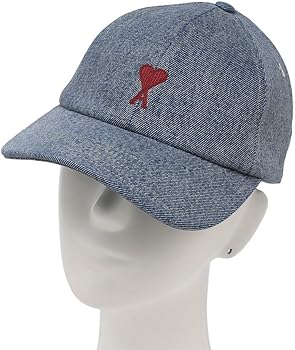 Amazon | [アミパリス] 帽子 エンブロイダリー キャップ ブルー メンズ