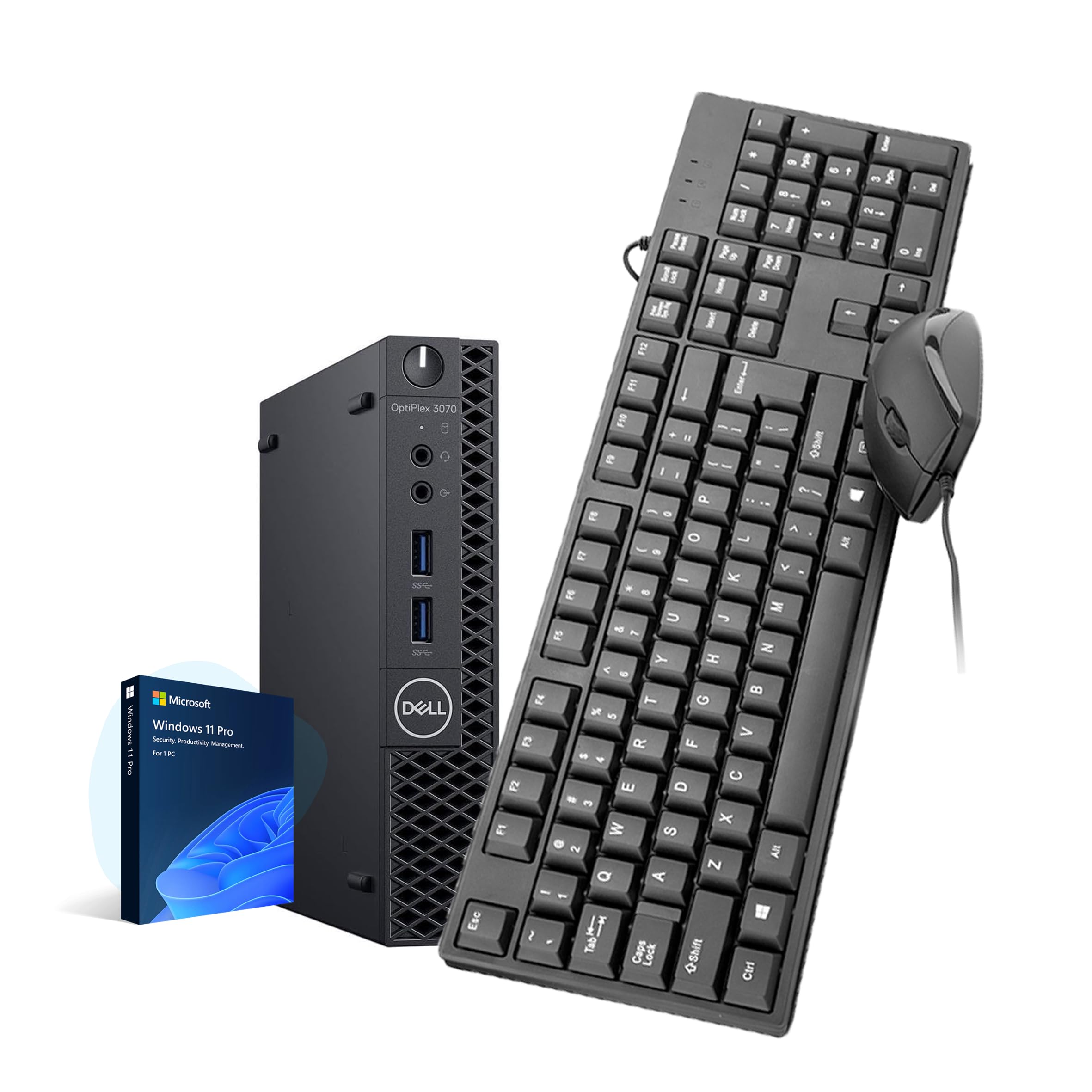 Dell OptiPlex 3070 Micro PC Computer, Intel Core i5-9500T, 256GB
