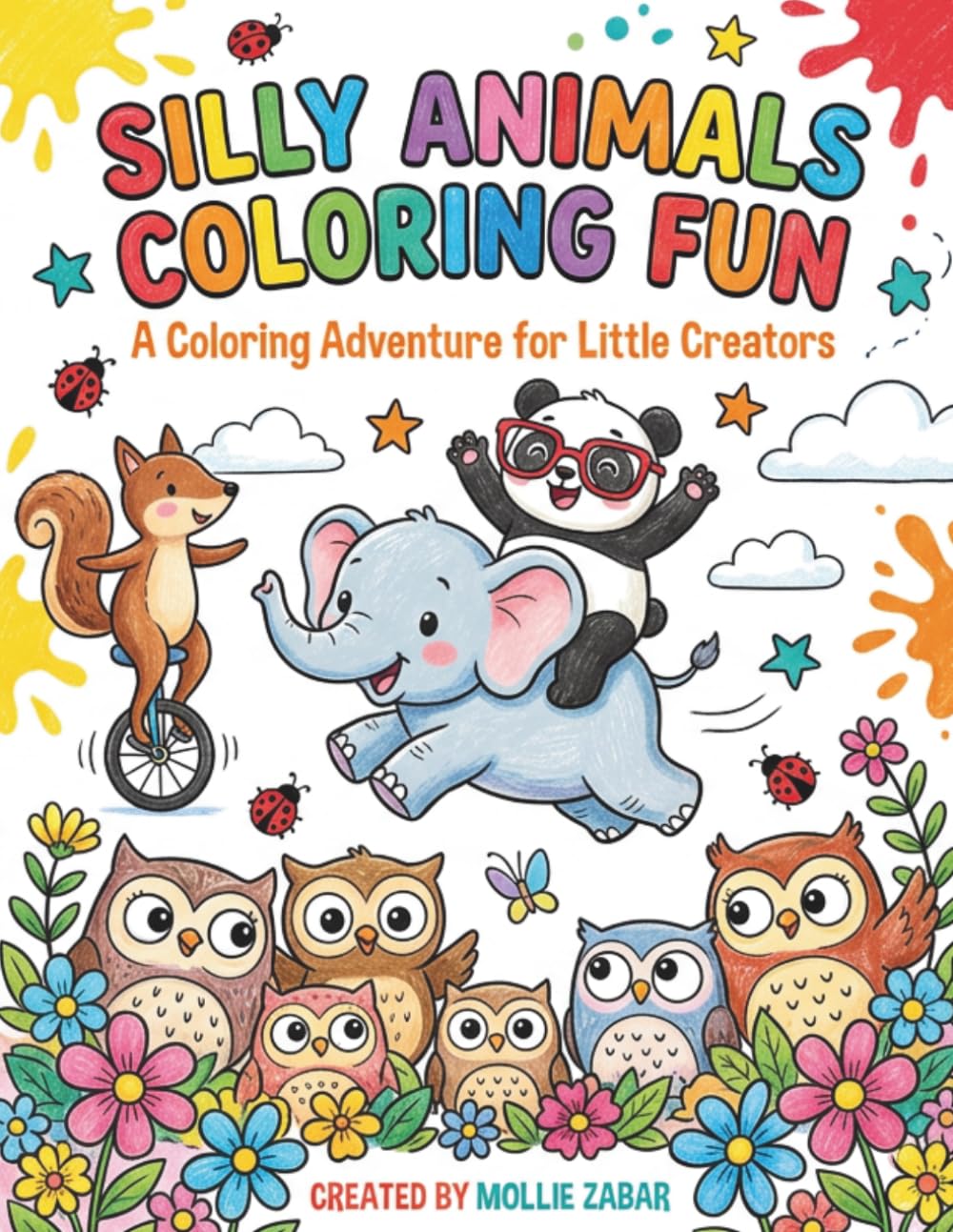 Silly Animals Coloring Fun!: A Coloring Adventure for Little Creators