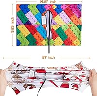 Vista 2 de Paquete de 6 fundas elásticas para libros, fundas gigantes para libros de tapa dura, libros de texto de hasta 9 x 11 pulgadas, reutilizables