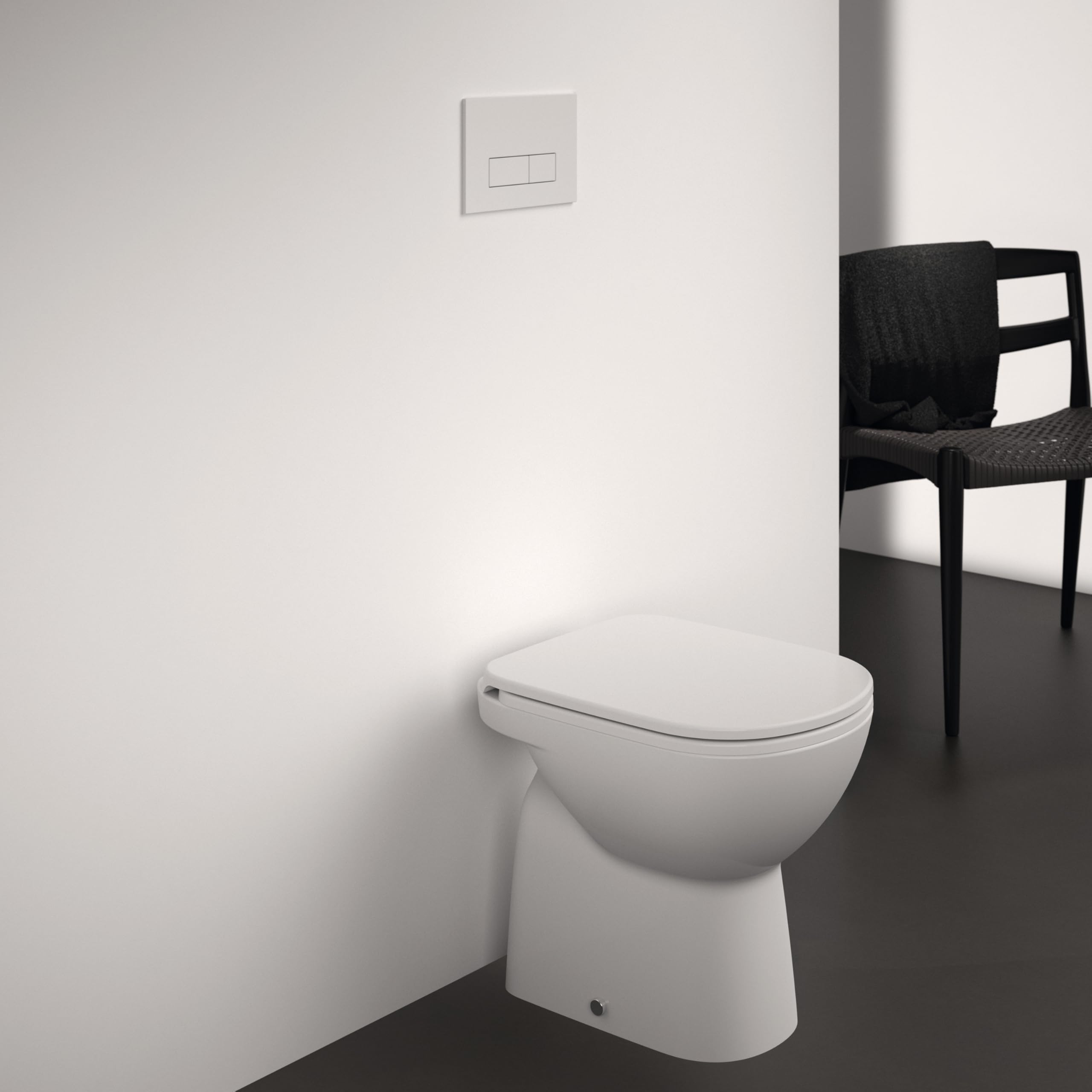 Ideal Standard - I.Life A sedile con cerniere in metallo e chiusura ammortizzata - Bianco