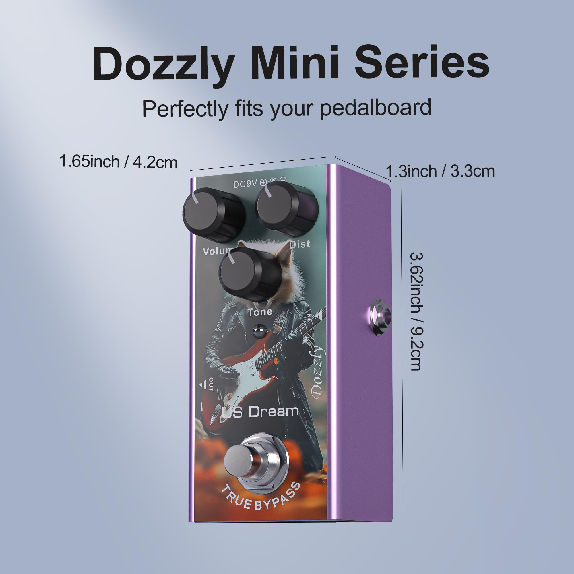 Dozzly Distortion Pedal US Dream Electric Guitar Effects Pedal DC 9V True Bypass