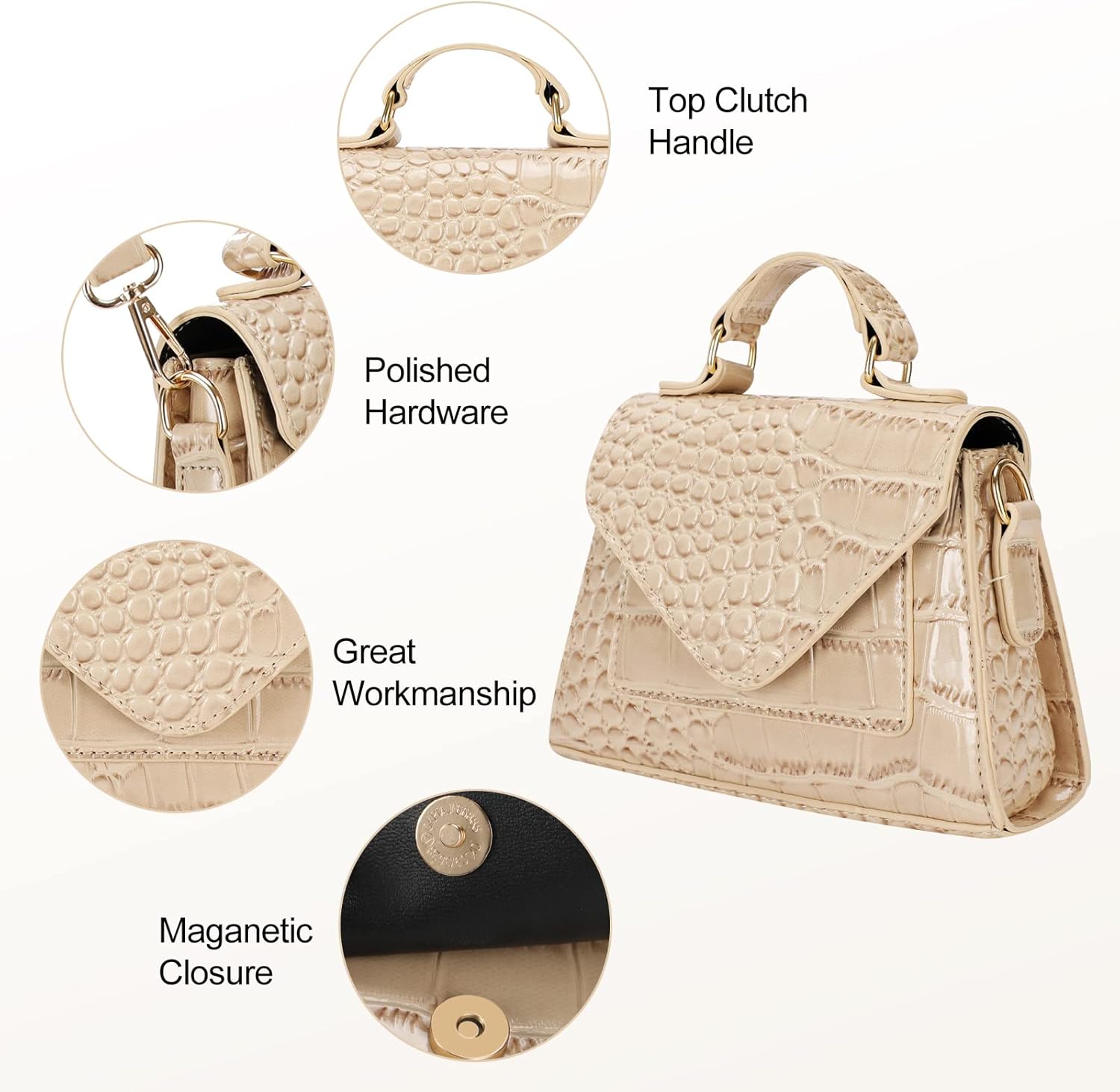 FRANSHION Handbags - Mini & Cute Small Crossbody Bags for Women, Trendy - Image 6