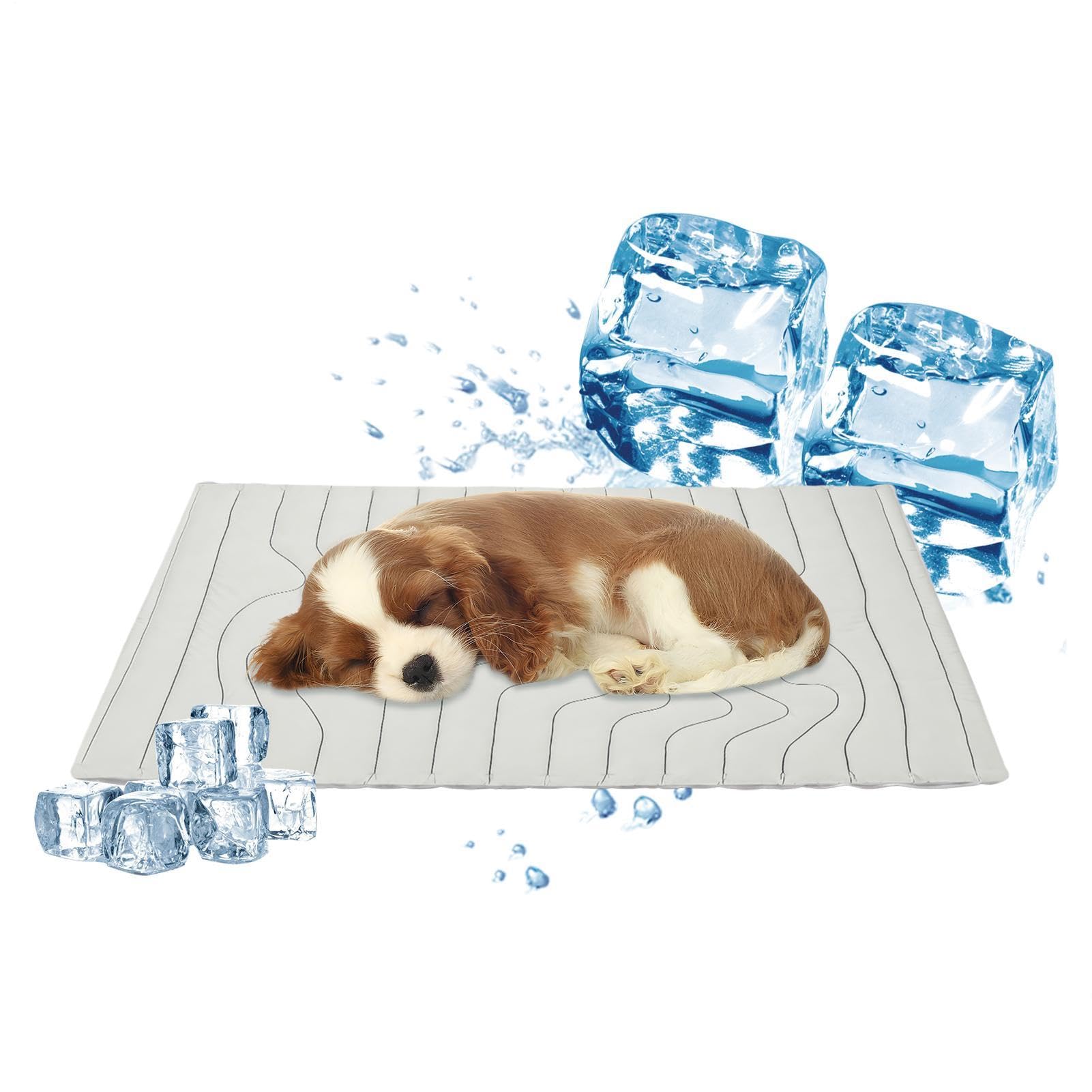Générique Tapis rafraîchissant félin Lit imperméable Pliable | Tapis Rafraîchissant d'Été pour Petits Chiens Petits, Moyens, Grands, , Intérieur, Extérieur, Caisse, Chenil, Cage