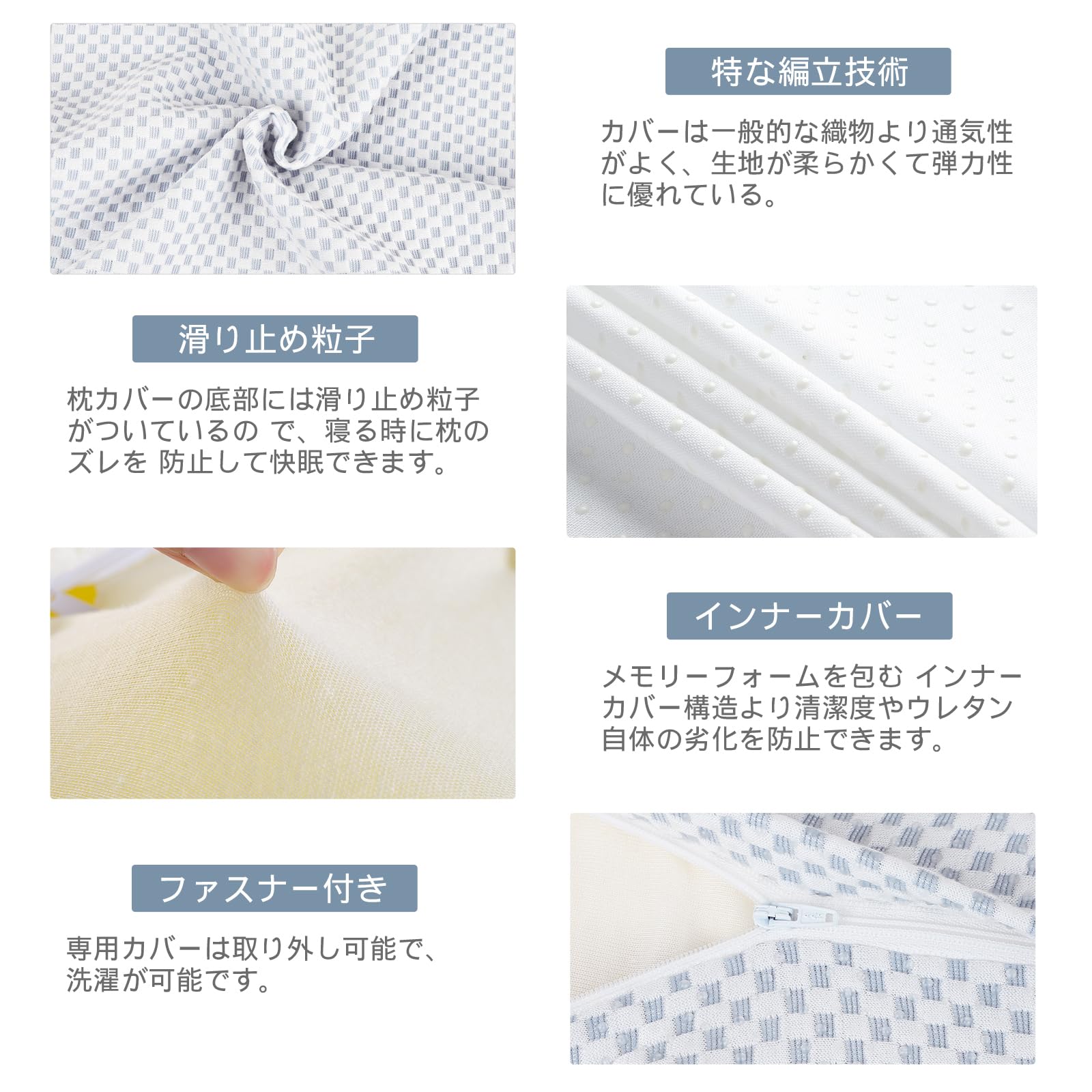 枕 肩までサポート 介護用クッション【 肩・首・頭をしっかり支える】まくら 肩が痛くならない: 首が痛くならない 快眠 低反発 中空設計 通気性 3D構造 pillow 安眠枕 洗えるカバー付き 誕生日 母の日 父の日 プレゼントに最適 54×42cm