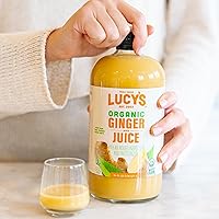 Vista 7 de Lucy’s Family Owned - PERUVIAN Organic 99% Pure Ginger Juice, 34 oz. Glass Bottle (Made From Fresh Pressed)
