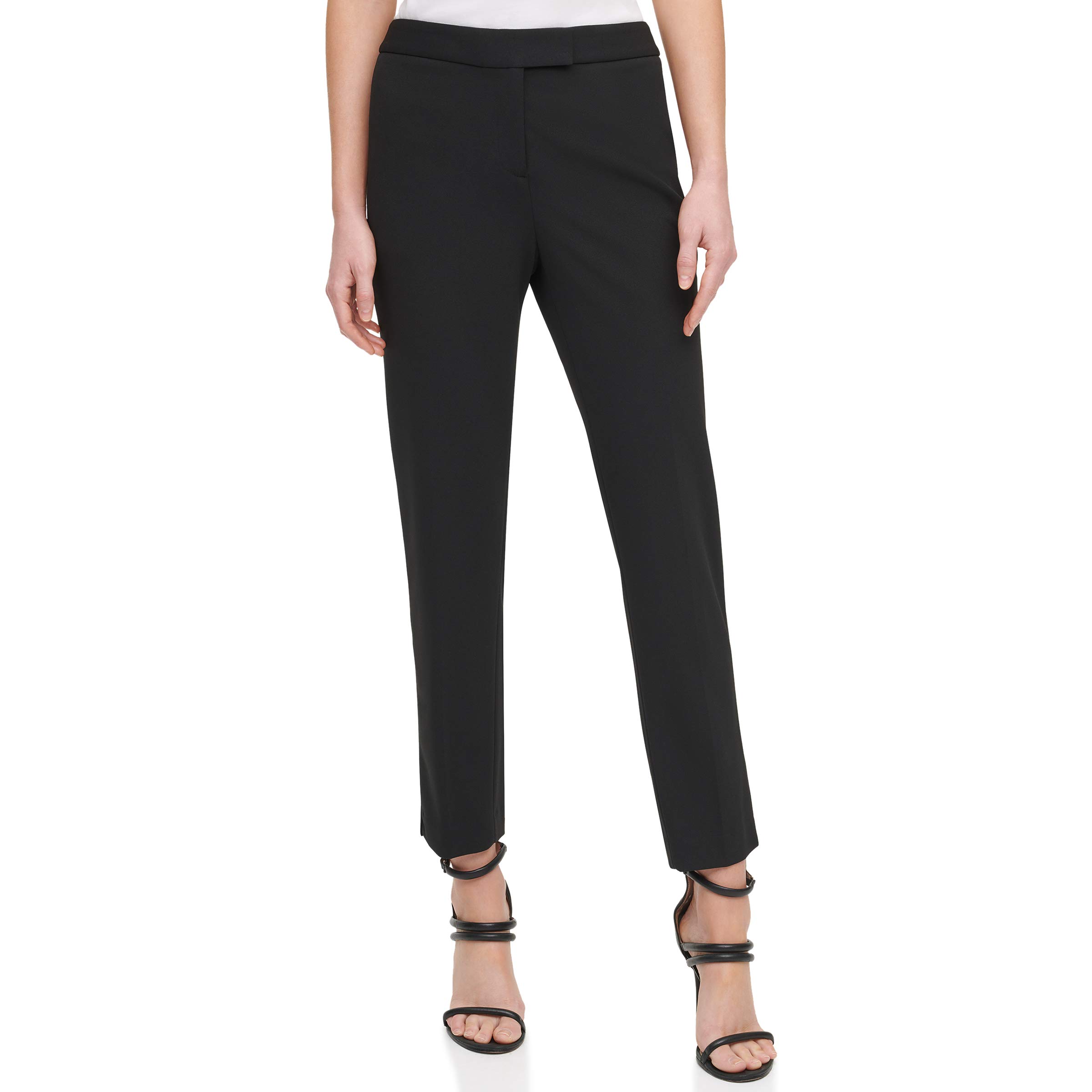 DKNY Women's Misses Foundation Cropped Slim Dress Pants