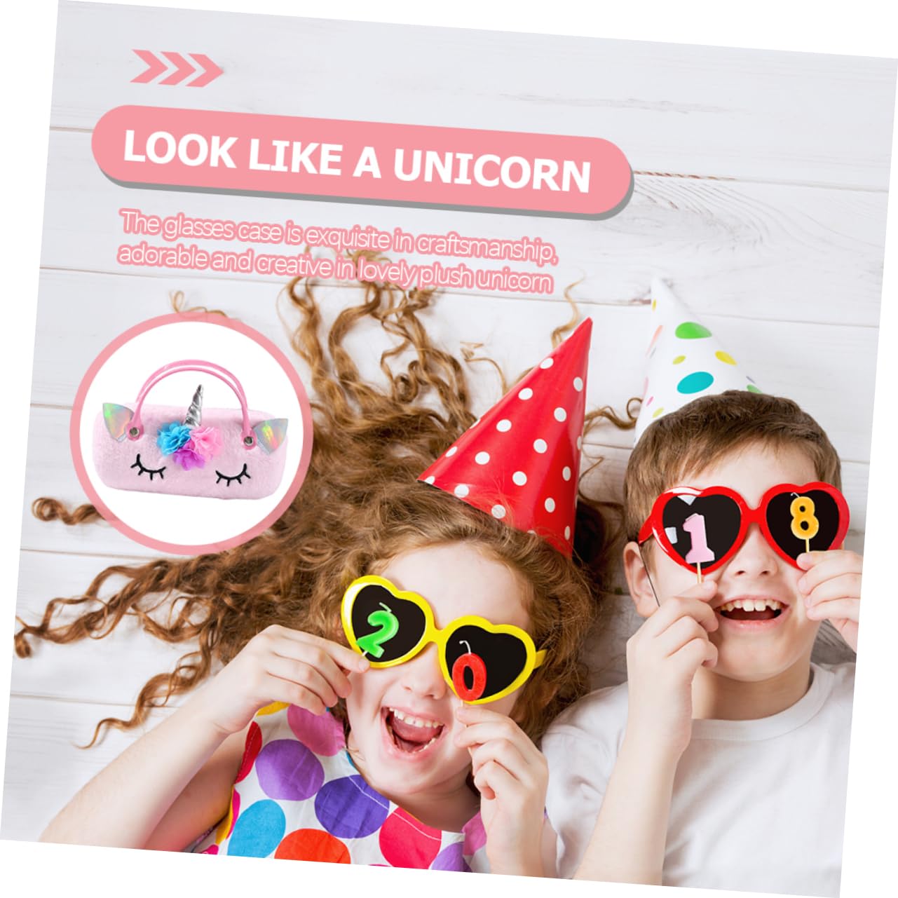 Tragbare Brillentasche Kinderbrille Cartoon-brillenbeutel Sonnenbrillen-organizer-aufbewahrung Aufbewahrungsbox Für Sonnenbrillen Cartoon-brillenetui Plüsch Handtasche Gläser