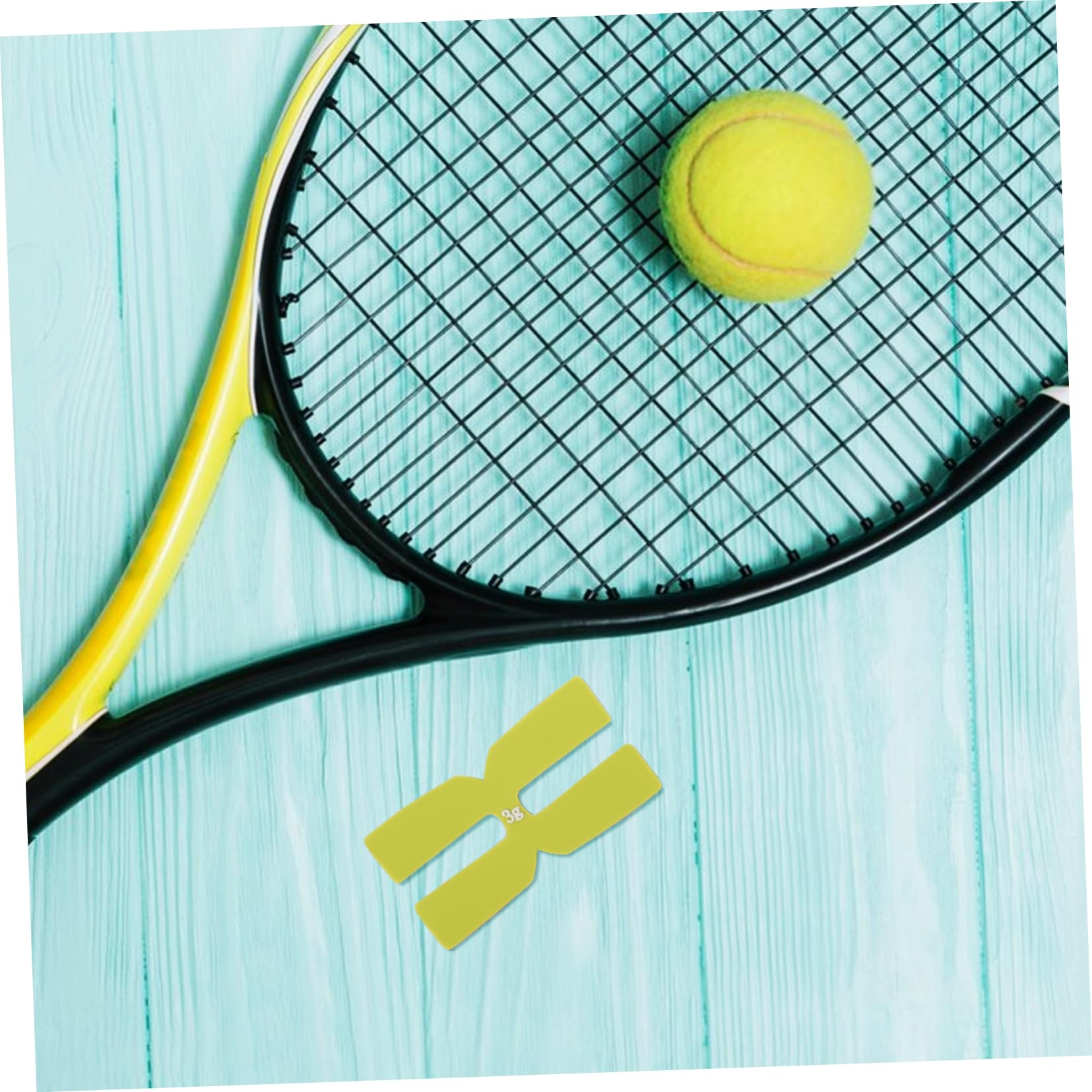 Gogogmee Silicone Weighted Pad for Tennis Racket H Shaped for Enhanced Stability and Power Racket Supplies for Optimal Performance The Court Fluorescent