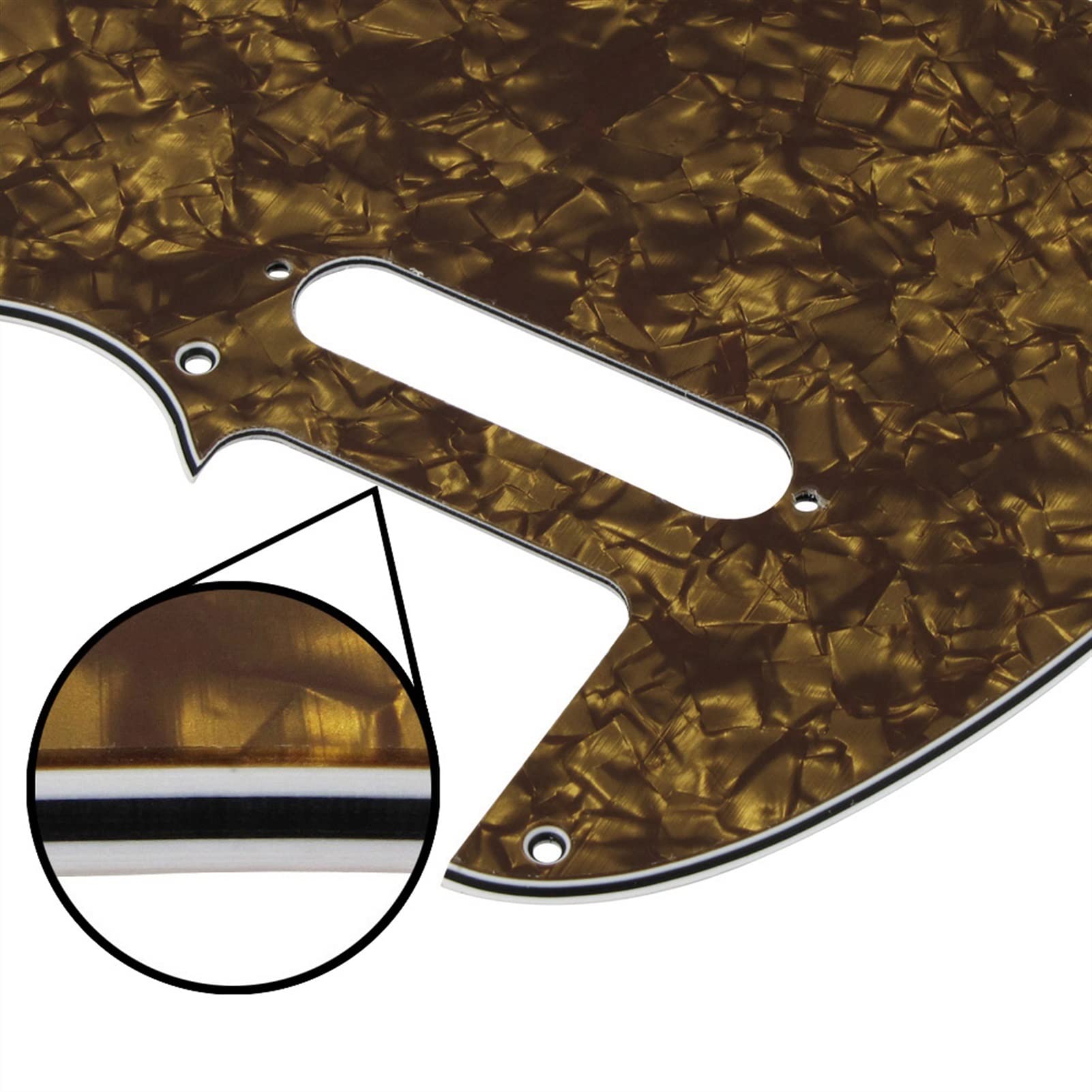 FLFL Piedra Eléctrica De La Guitarra Eléctrica De La Guitarra Eléctrica De 8 Orificios Estándar con Tornillos para TL Placa Protectora Guitarra