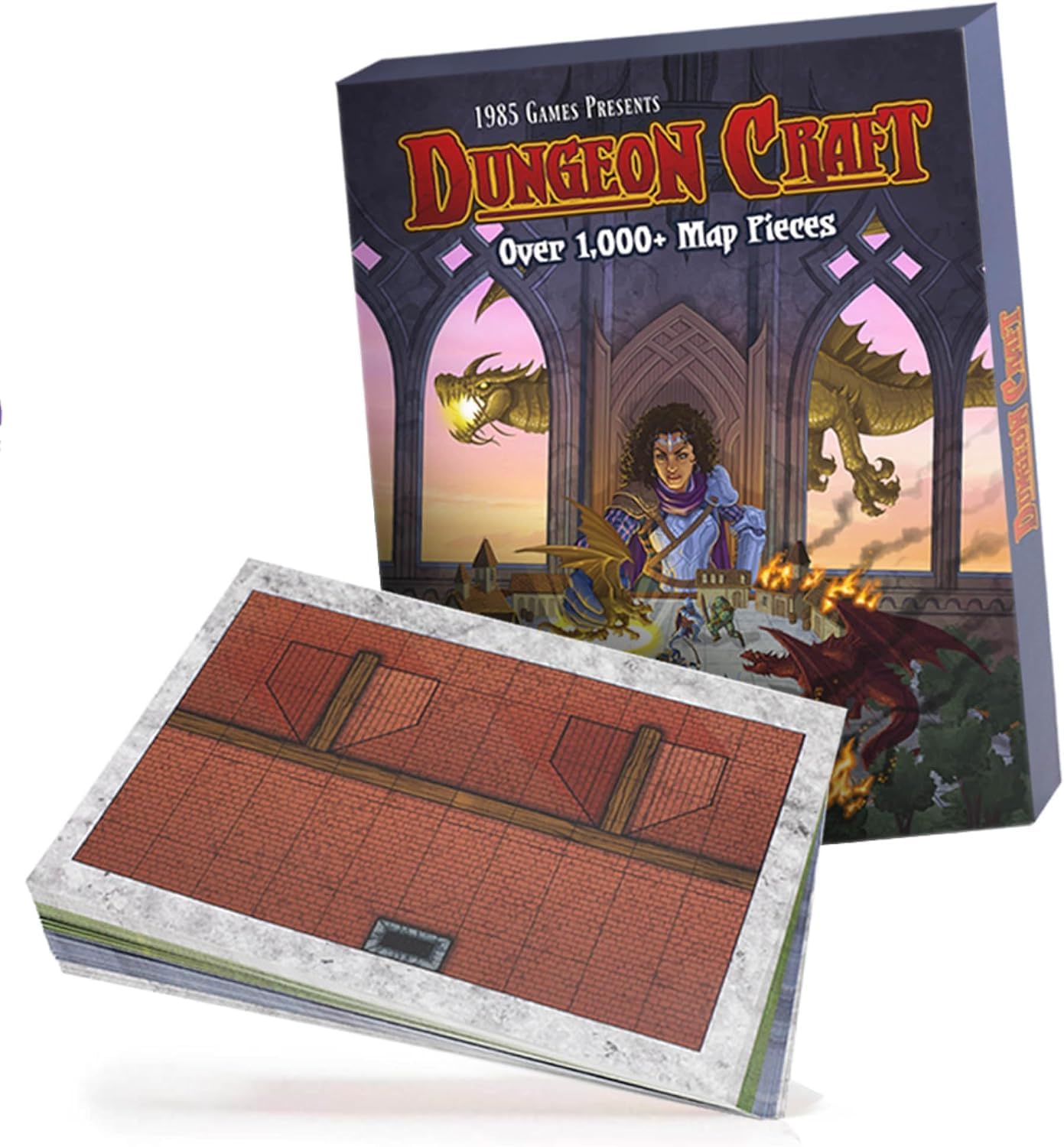 Dungeon Craft Juego de Mesa: Volumen 1 Hoja Suelta Dentro de una Caja Personalizada, Resistente al Agua, borrado en seco por 1985 Games