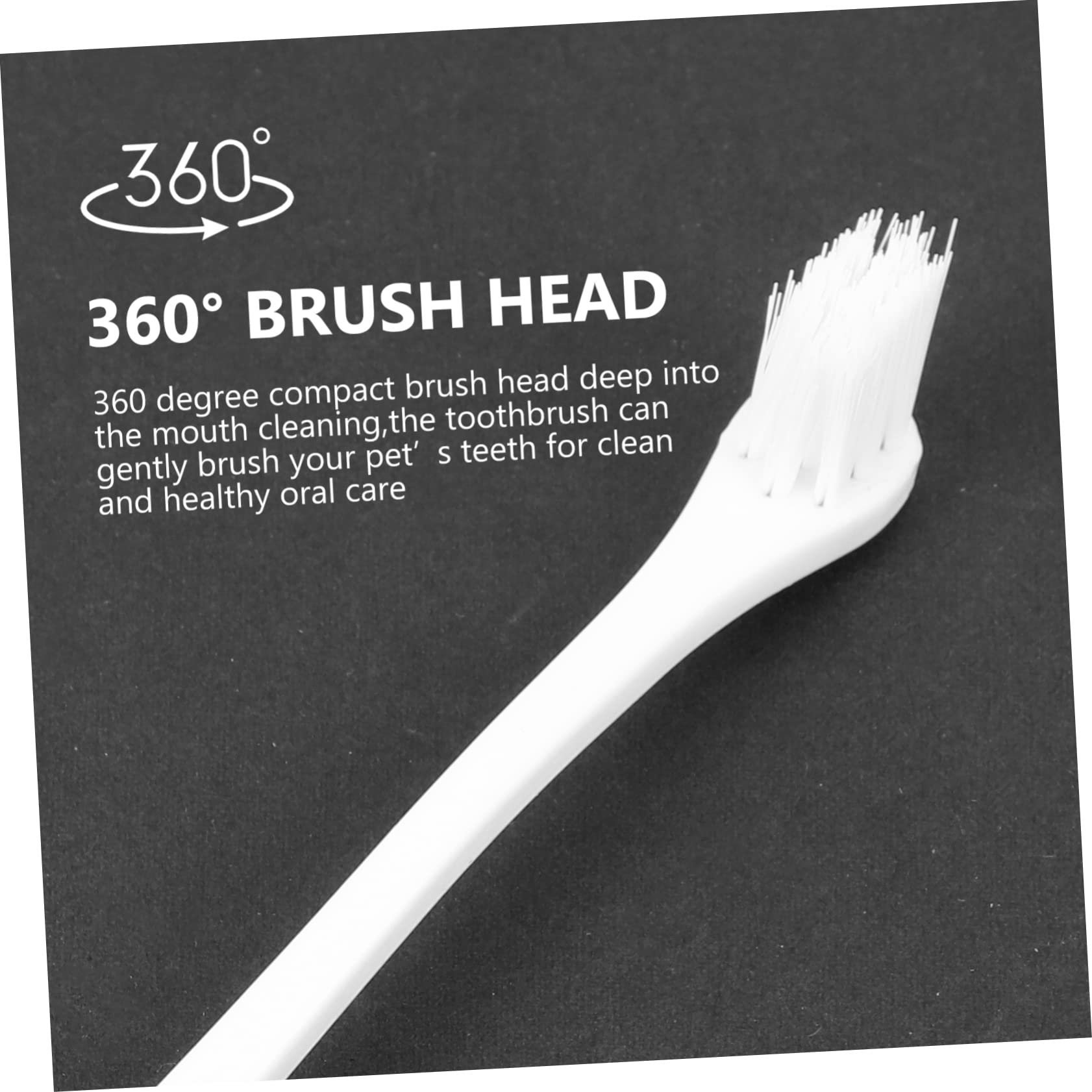 BESPORTBLE Care for Pets 2 Soft Bristle Toothbrushes for Dogs and Cats Long Handle for Easy Use