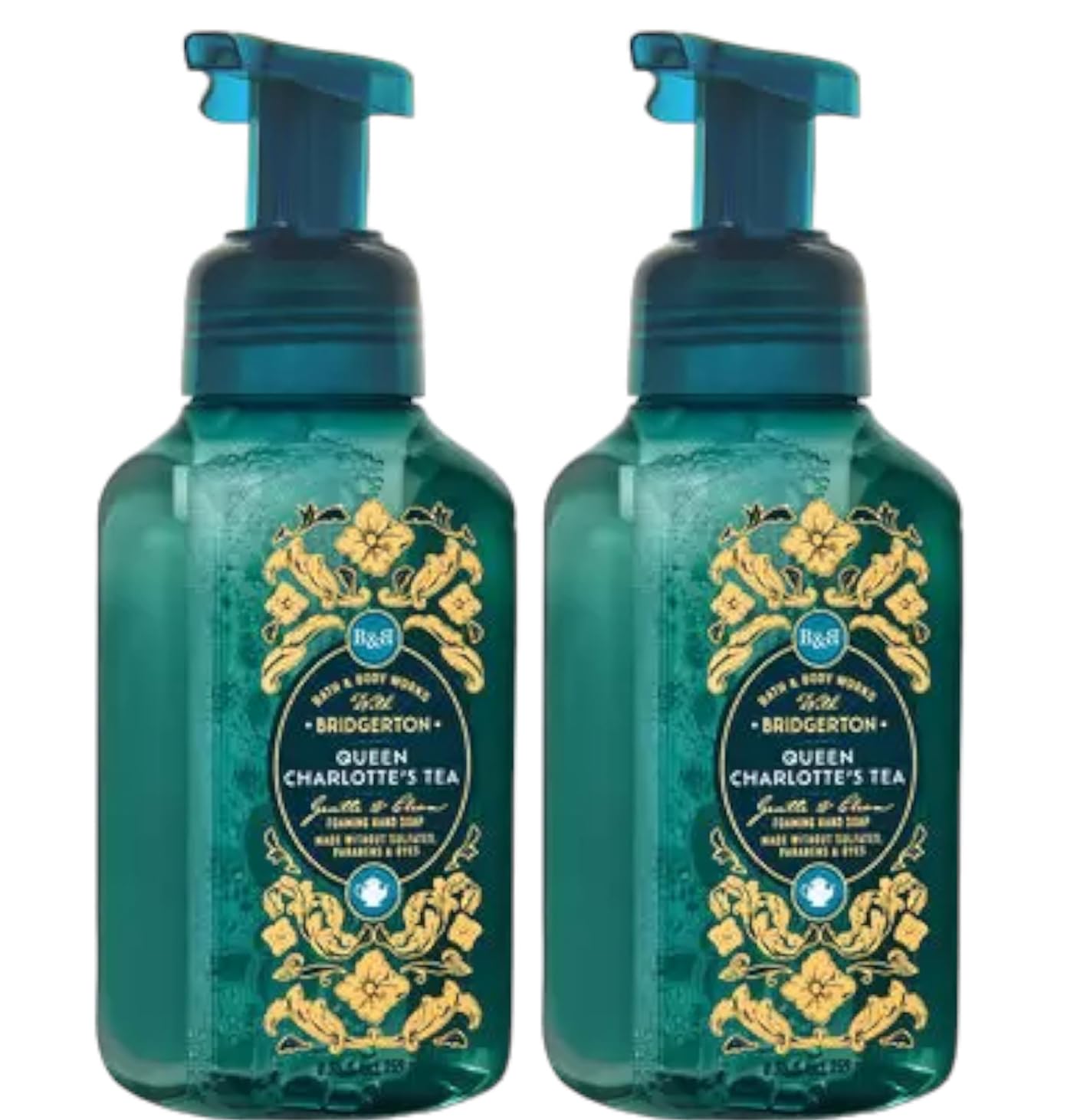 Bath & Body Works Bath and Body Works Gentle Foaming Hand Soap 8.75 Ounce 2-Pack (Queen Charlotte's Tea)