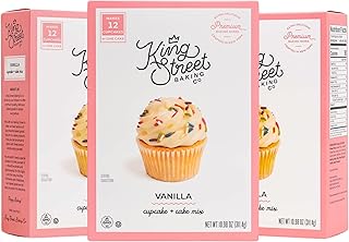 King Street Baking Co Vanilla Cupcake & Cake Mix - 5 Ingredient Box Mix ...