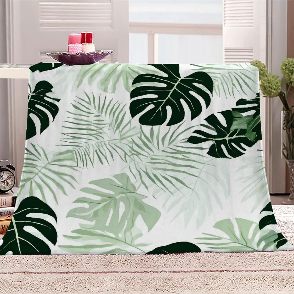 Couverture Polaire Feuilles De Palmiers Tropicaux Enfant,Couverture Polaire Epaisse Hiver Chaude Doux Été Camping,Flanelle 3D Couvertures Et Plaids,Couverture Lit 1 Personne 180X200,C4